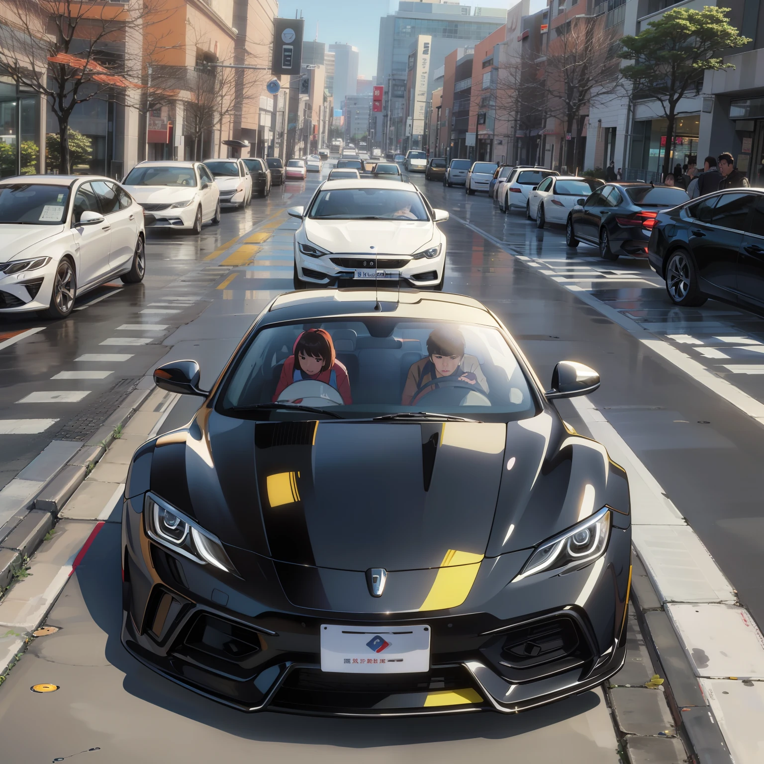 In the parking lot of the mall, many people noticed the only parking space, (but when they saw the handsome boy Lin Yi driving a black Nipas supercar, black, pure black supercar), driving over, everyone did not dare to move