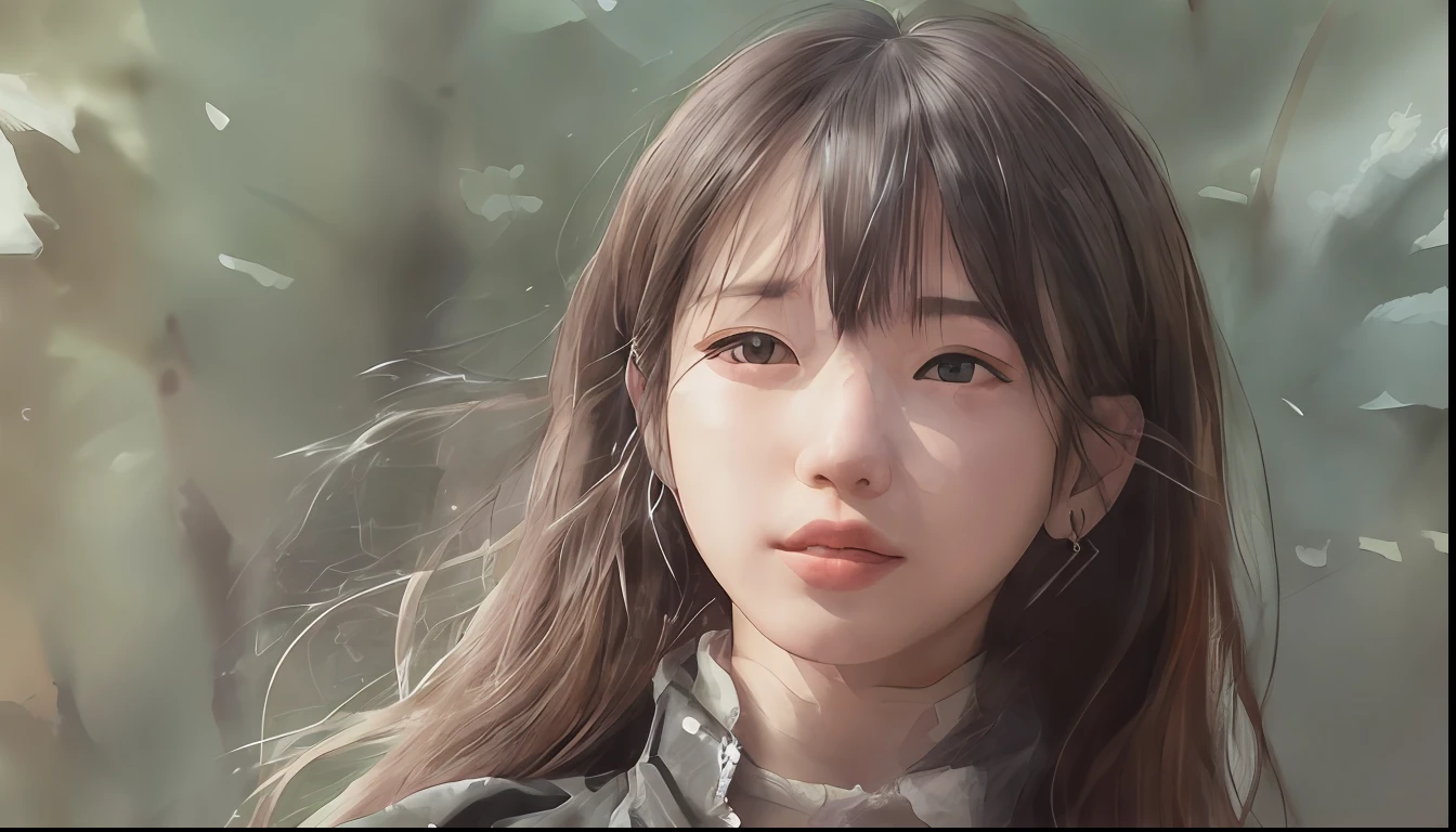 Masterpiece, real: 1.4), (very complex: 1.2), (upper body: 1.2), (from the front: 1.3), white T-shirt (bra shows through), long hair, , looking at the viewer, expression smiled, Japan people about 23 years old, about 158 cm and small face, fashionable makeup, idol-like face that looks younger than age, tilted head, 1 girl, solo, ultra high definition, 8K UHD, Perfect , exquisitely detailed skin, best shadows, delicate, high resolution