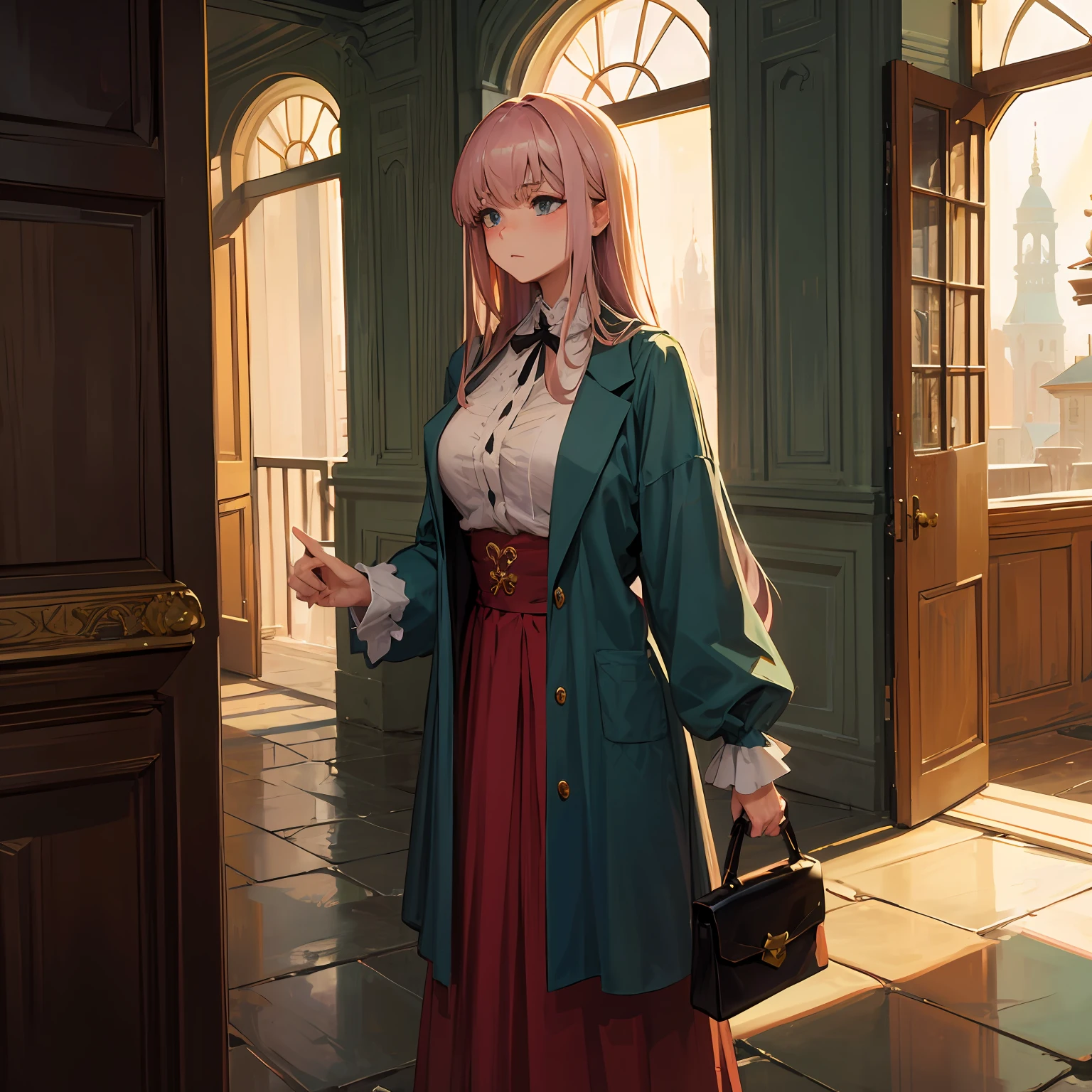 Exiled villainous lady, royal prison, shabby clothes, light clothes, Bourbon dynasty, slaves