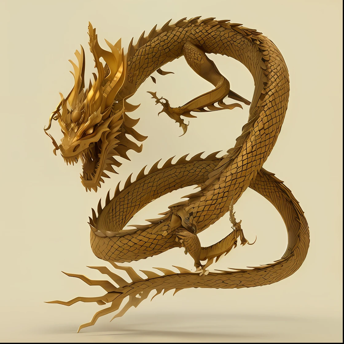 chinese ancient dragon, 3d, 16k, ultra high definition, detail, unreal engine 5, background white, chinese dragon