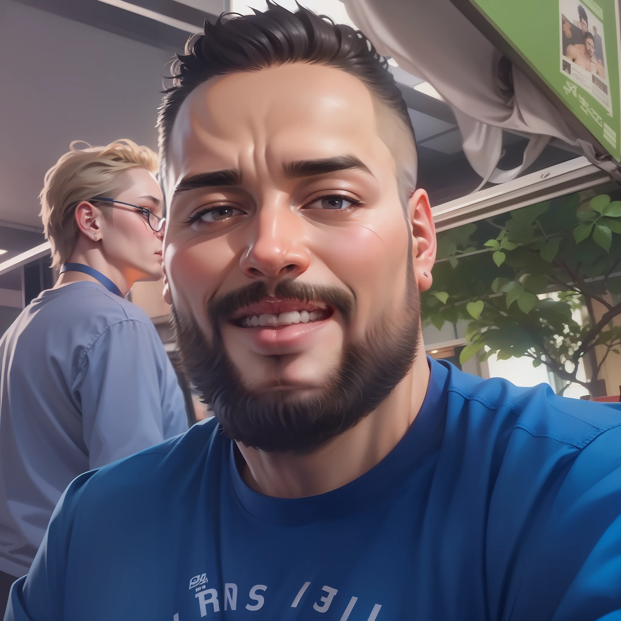 I want a perfect body with excellent sahep from a 35-year-old man, using my face.