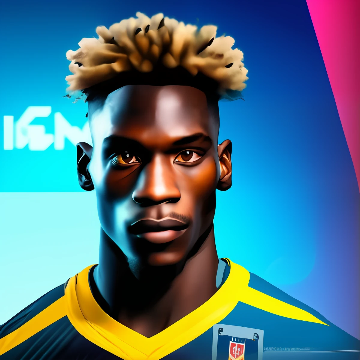 Create a 1920x1080 resolution thumb of the mutant onuachu player in 3d