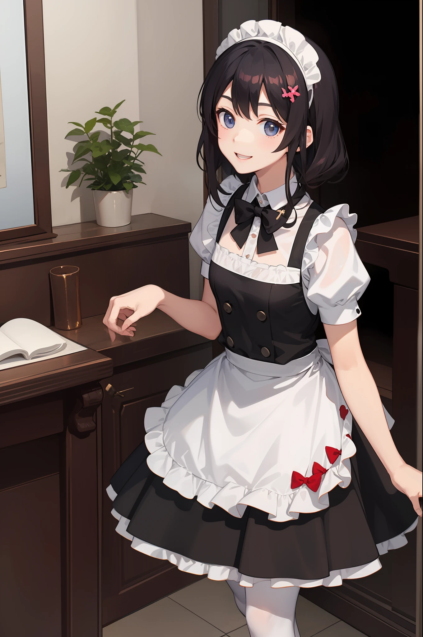 1女の子、Sorrisos、Camisa、skirt by the、（small  breasts）Chilarism、The dress、aprons,,,,,,、maid,,,,,,,,、Hair Ornaments、