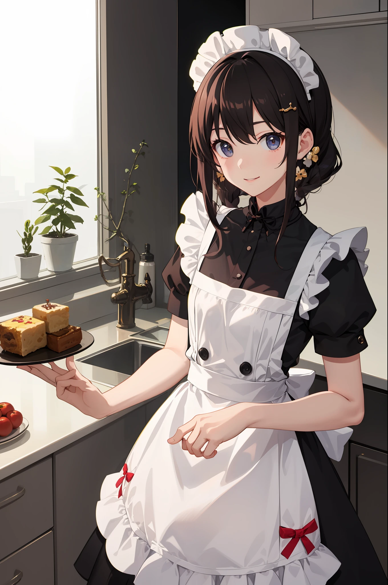 1女の子、Sorrisos、Camisa、skirt by the、(small breasts)Chilarism、The dress、aprons,,,,,,、maid,,,,,,,,、Hair Ornaments、