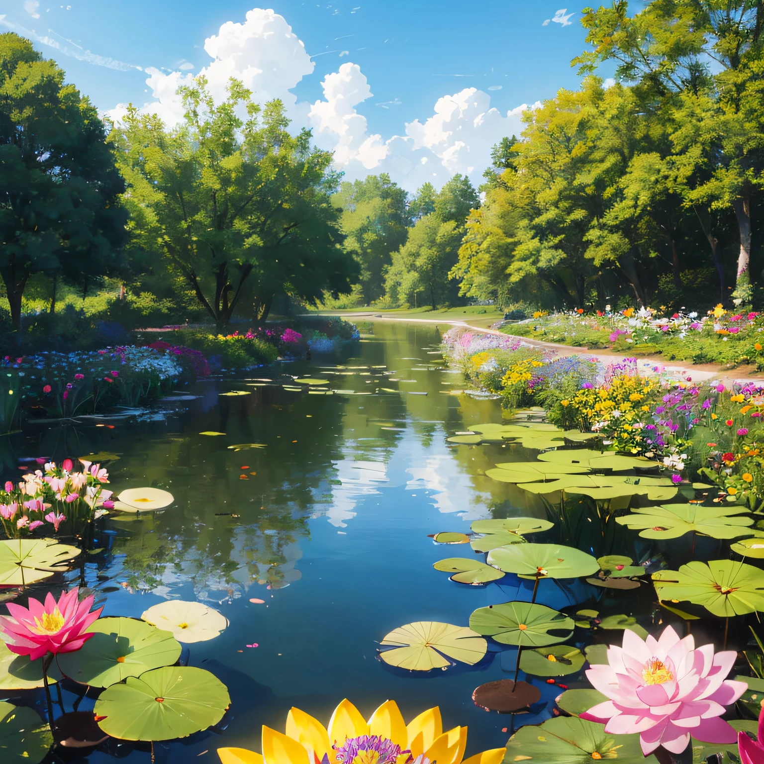 When I imagined an earth full of flowers, I saw a beautiful and magnificent sight.

The entire earth is covered with colorful flowers, from the Arctic to the South Pole, from Oceania to Africa, every inch of the land is surrounded by a sea of flowers. The flowers display a variety of shapes and colors, creating a colorful floral kingdom.

Next to rivers and lakes, various flowers such as water lilies, lotuses, and lotuses float on the surface of the water. They sway gently in the breeze and give off a charming fragrance.

The trees in the forest are full of flowers, and the treetops are blooming with gorgeous flowers, and it seems that every tree is preparing for a feast of nature. Different kinds of flowers are intertwined to form an intoxicating wall of flowers.

The city's parks, streets and flower beds are also decorated with colorful flowers. People walk in the sea of flowers, surrounded by the fragrance of various flowers, and the breeze gently blows the petals, as if entering a wonderland of flowers.

In the fields, various crop flowers compete to bloom. In the golden wheat field, red rose bushes and green vegetables intermingle, bringing rich crops and pleasant landscapes to the world.

This blossoming earth is what we dream of, it represents harmonious coexistence, natural ecology and vibrant beauty. On this earth, people feel the gift of nature and strive to protect and love each flower so that it can bloom forever. --auto