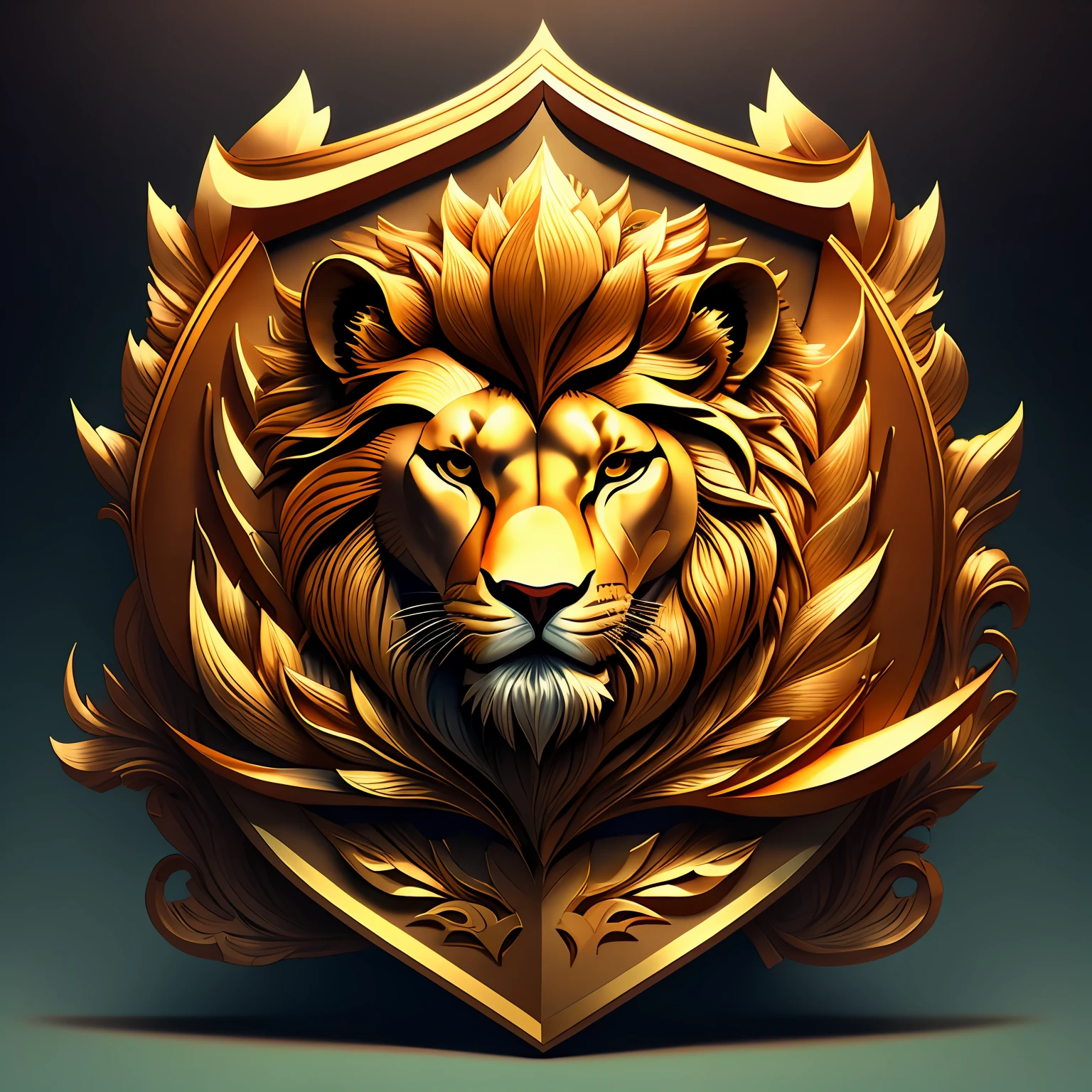 "Imagine a logo in the form of an emblem that incorporates iconic CS:GO elements such as a lion's head or a weapon profile. Draw the name "Piva" inside the emblem in an elegant and elegant way. Use strong, contrasting colors to highlight the logo and be memorable." ultra detailed, rendered, best photo, intricate details, Adobe Photoshop, 32k, minimalist art.