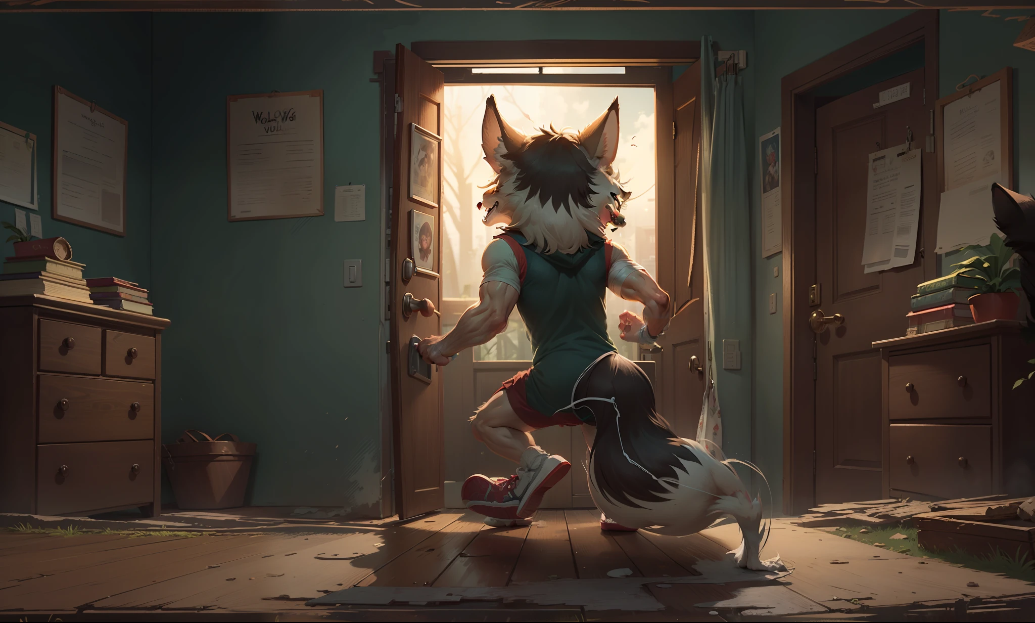 Big bad wolf, big bad wolf back, knocking on the door