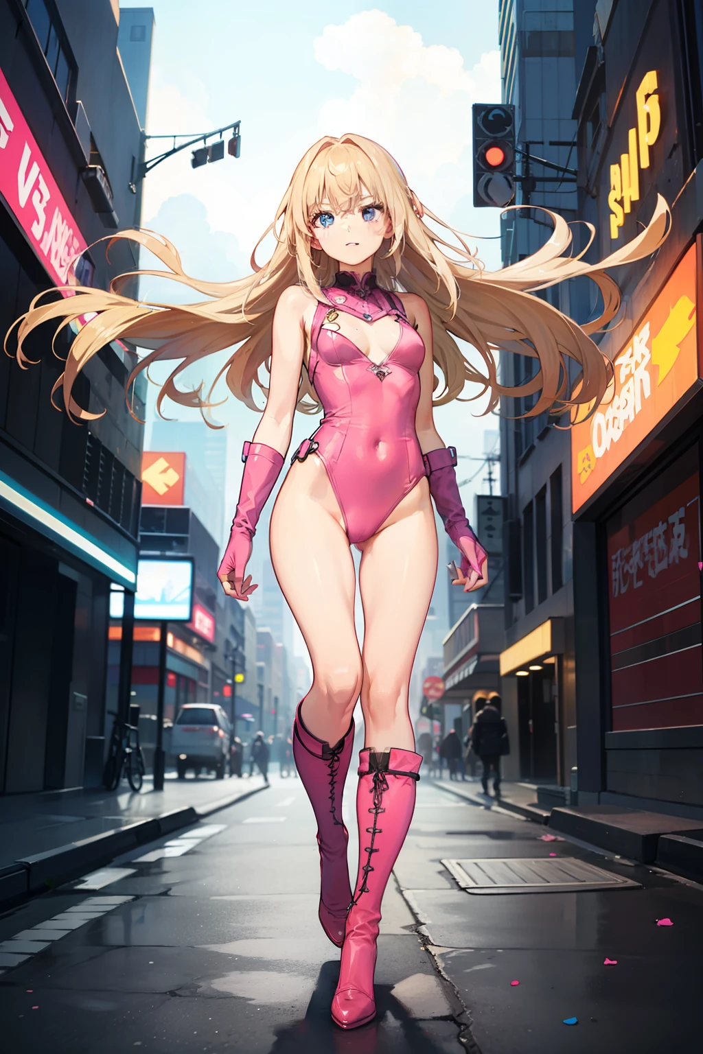 (pink leotard)