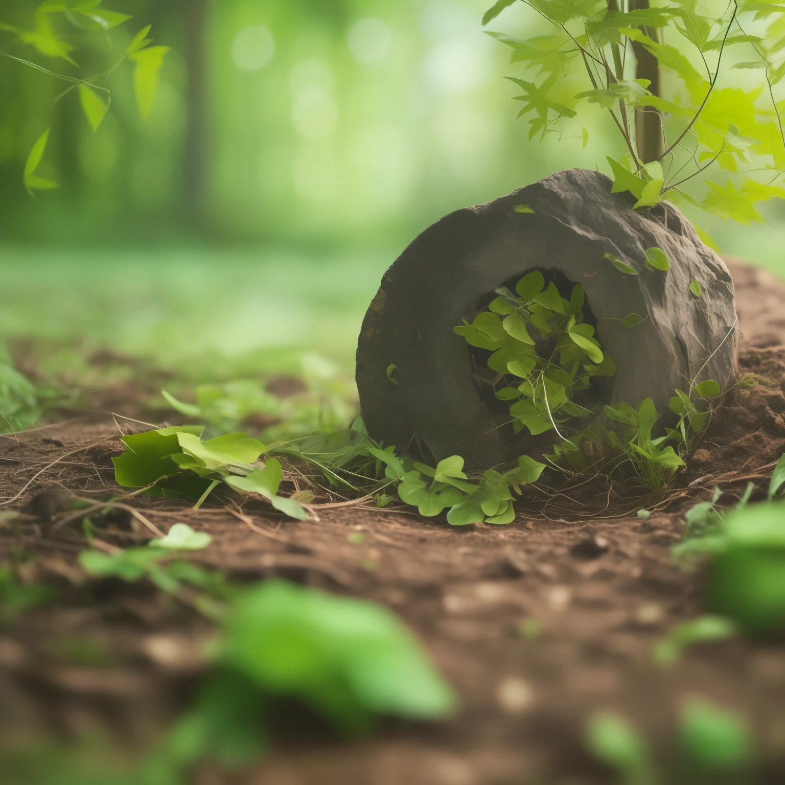 A small leaf grows on the dwarf stump,!! Natural Beauty!, Beautiful Images, Nature Wallpapers, Nature Settings, Natural Lifelike Rendering, Nature Backgrounds, Nature Photography,!! Beautiful!, Zen nature background, natural morning light, soft green natural light, beautiful nature, summer morning light, beautiful photography, absolutely excellent images on a sunny day