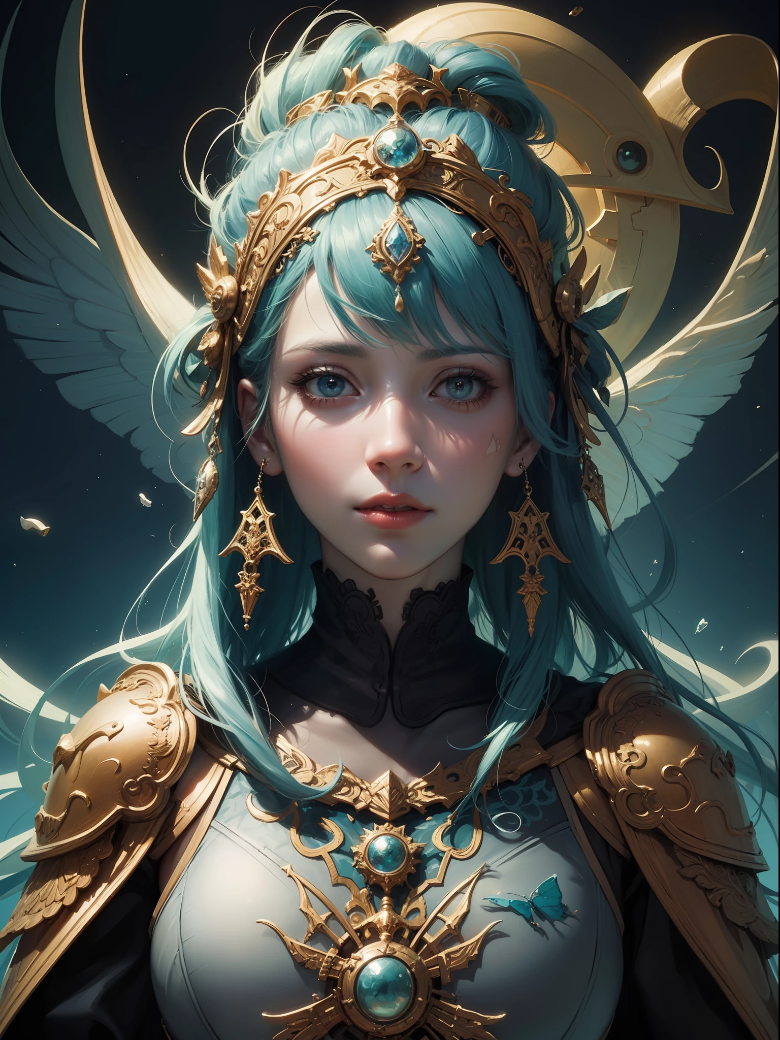 ((Best Quality, 8k, Masterpiece: 1.3)) Beautiful Woman: 1.3, Beautiful Face, Crawling Saturated Colors, Psychedelic Images, LSD, Mandala, Fractals, Clothing, Tattoos, Painted Body, Body Tilted Forward, Similar to Alex Gray's Art, Lots of Color Saturation, Swirls, Surreal, Planet Earth, Galaxies, Lots of Lighting, Shadows and Contrast, Role Play, Realistic Eyes, Green Iris, 3D Depth, Realistic Skin Texture, Detailed Sharp Scales, Colorful, fantasy art, artgerm ruan jia and greg rutkowski surrealist wet lacquer gold butterfly filigree art, broken glass