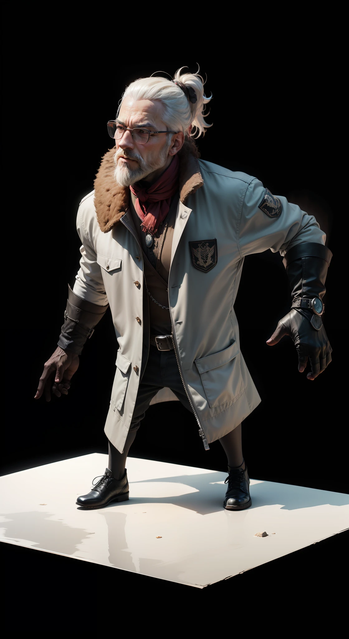 Realistic 4K, beard