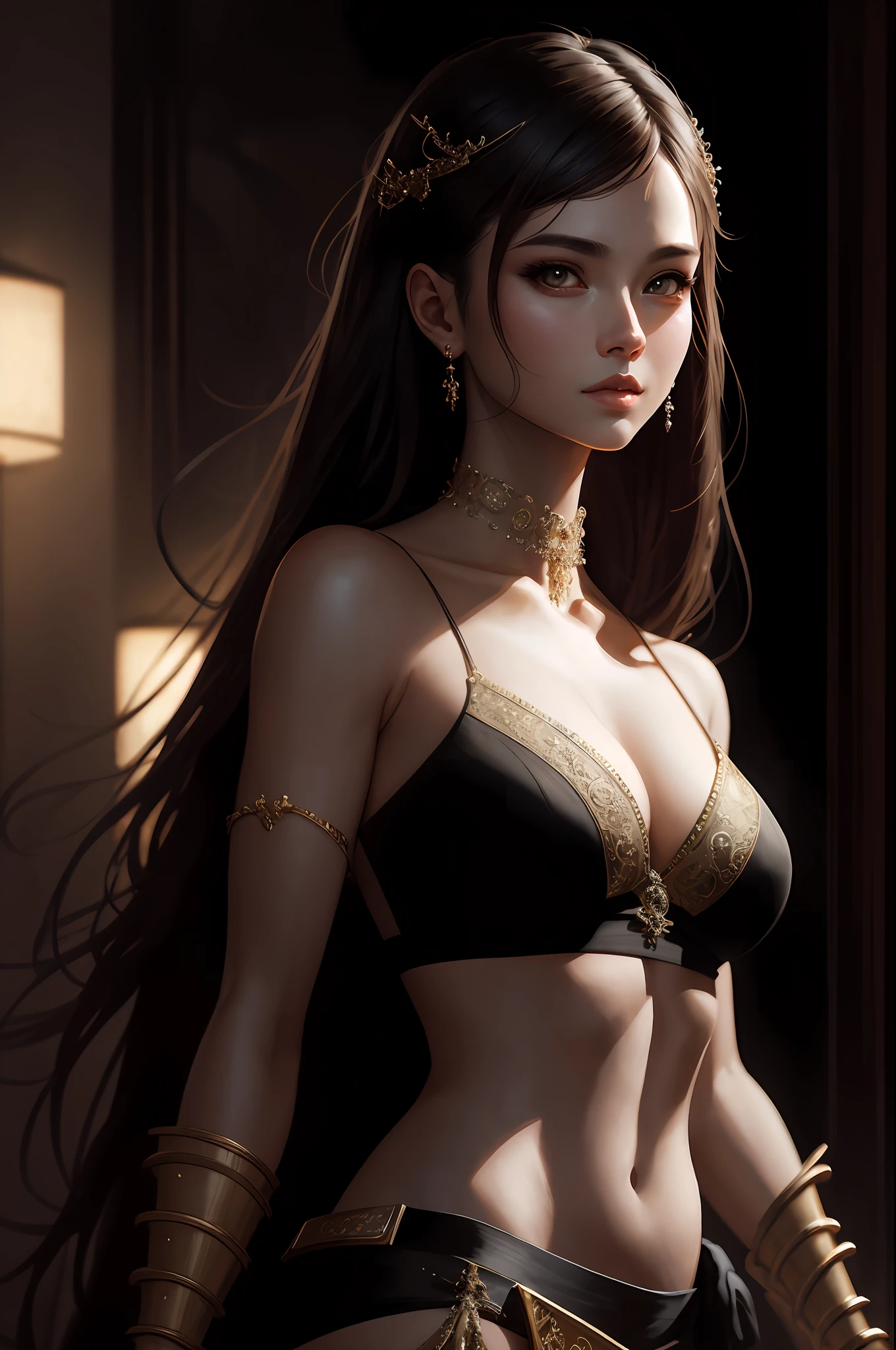 A masterpiece ultrarealistic ultra detailed full body portrait of a very beautiful Barbarian girl, massurrealism. medium shot, intricate, elegant, sexy, revealing, by stanley artgerm lau, wlop, rossdraws, james jean, andrei riabovitchev, marc simonetti, light by julie bell, ismail inceoglu, porcelain skin. global illumination.