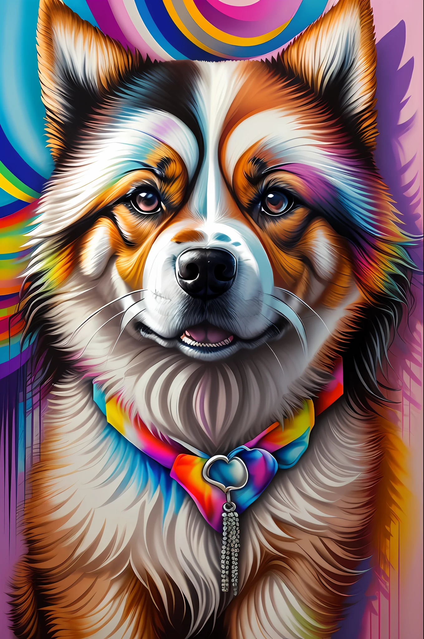 (Dog Akita ),(happy)))), Eduardo Kobra padding ,wall PORTRAIT geometric multidimensional, art, chibi,
yang08k, beautiful, colorful,
masterpieces, top quality, best quality, official art, beautiful and aesthetic,