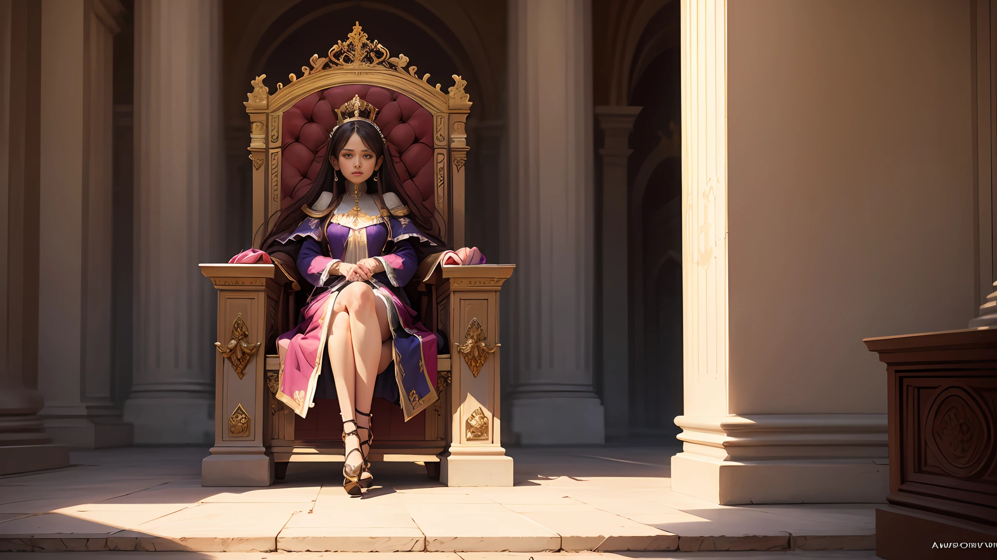 girl, throne, palace --auto