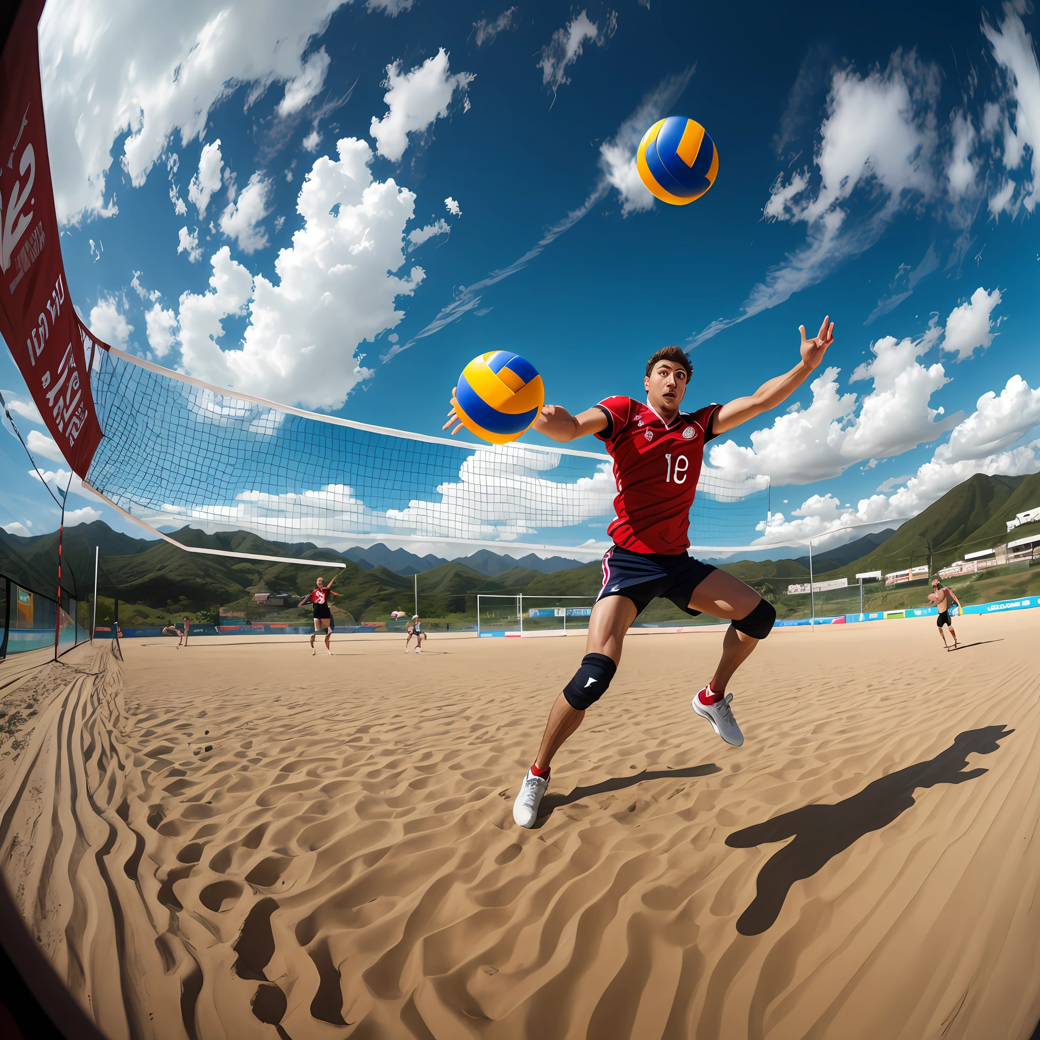 Brazilian carioca, playing volleyball 22x fuji 8mm, espsncivo wide focus. --auto