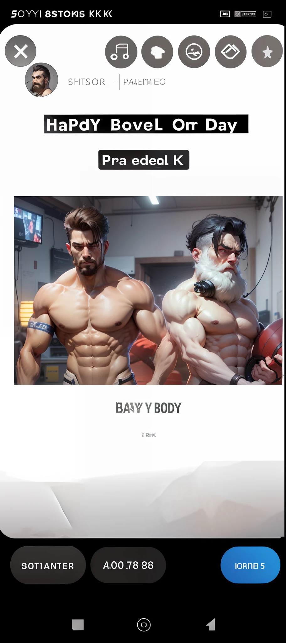 Heavy body animation 8k resolution
