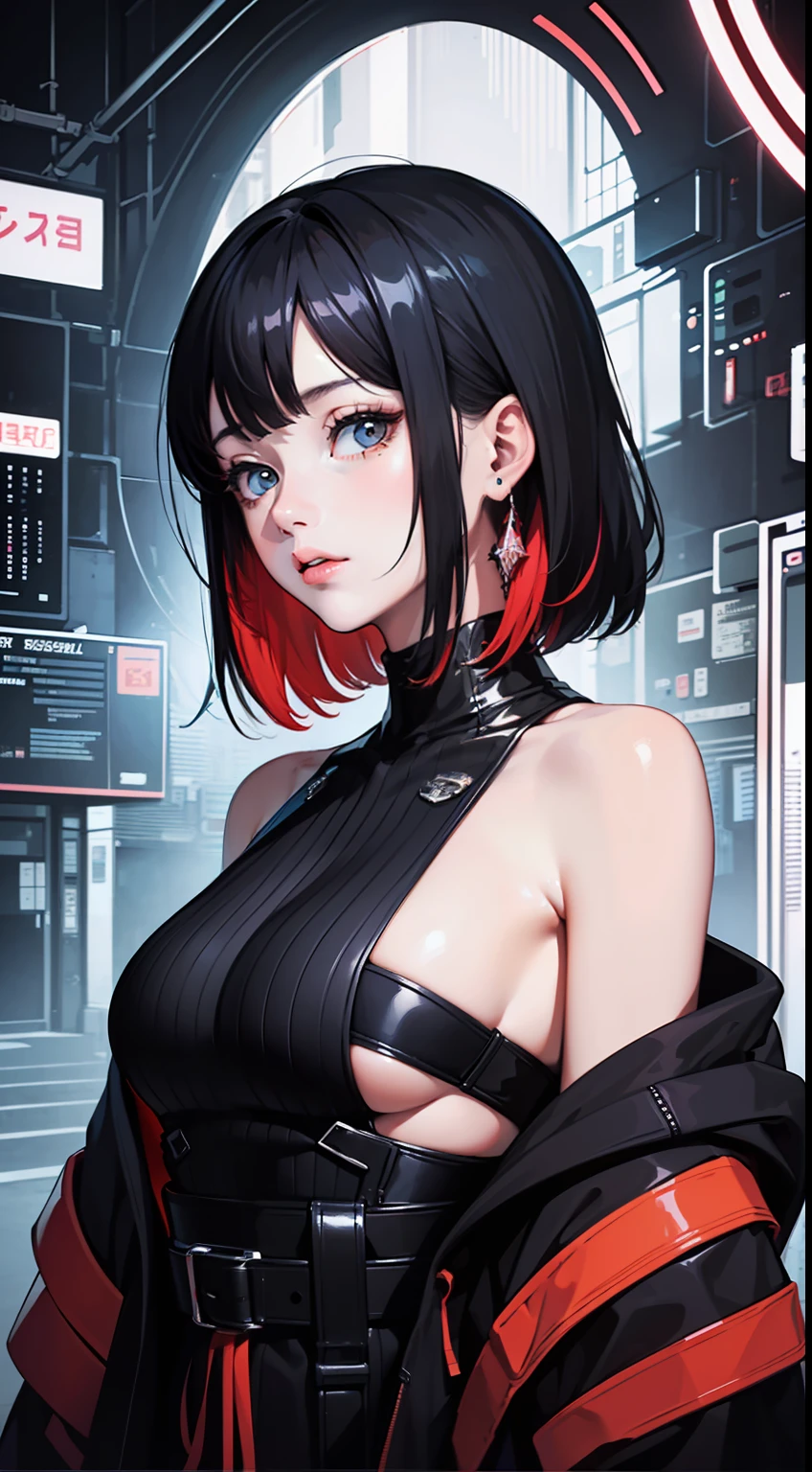 (masterpiece, top quality, best quality, official art, beautiful and aesthetic:1.2), (1girl:1.3), extreme detailed,colorful,highest detailed, glitch art, (digital distortion), pixelated fragments, data corruption,colorful noise, visual chaos,contemporary aesthetics