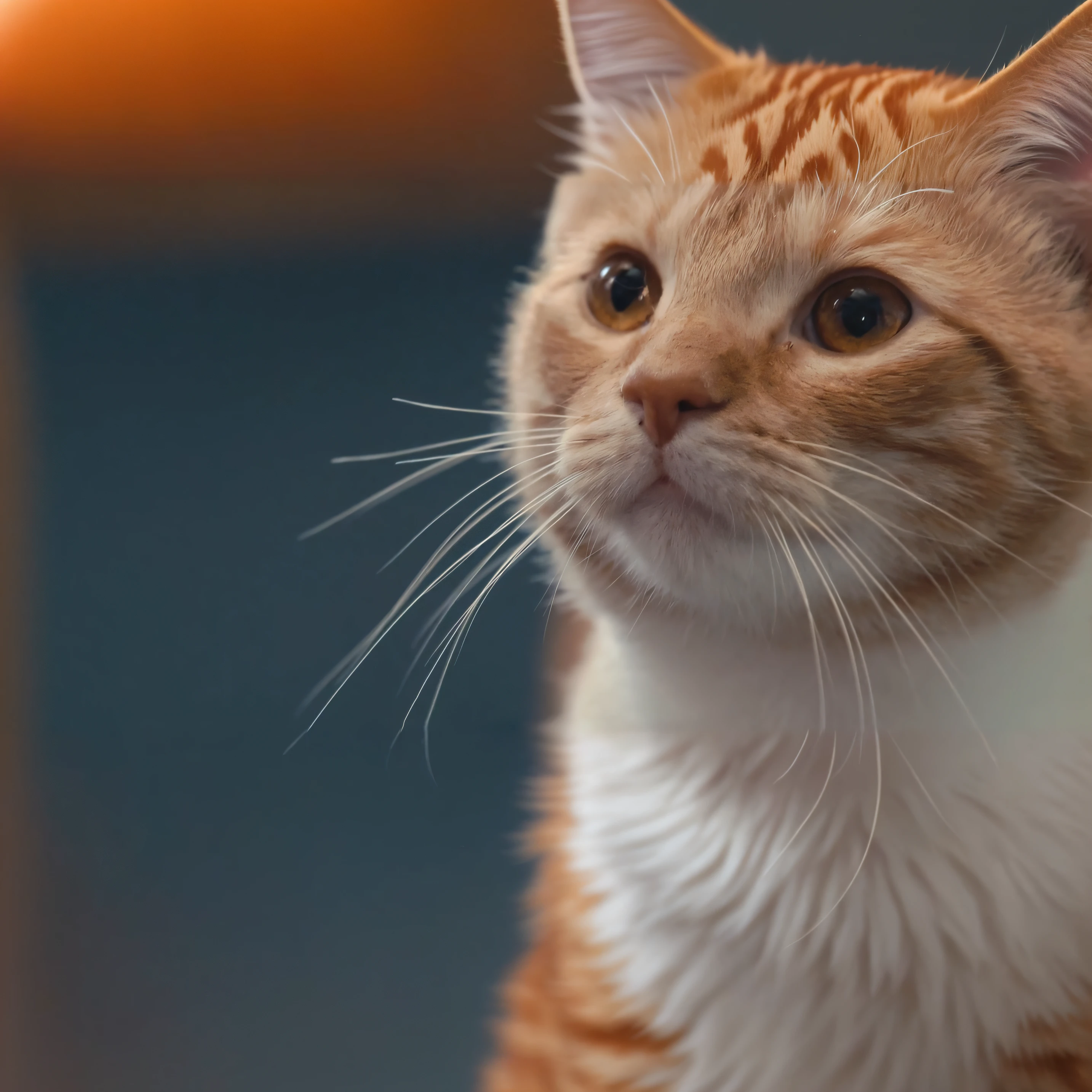 an orange cat