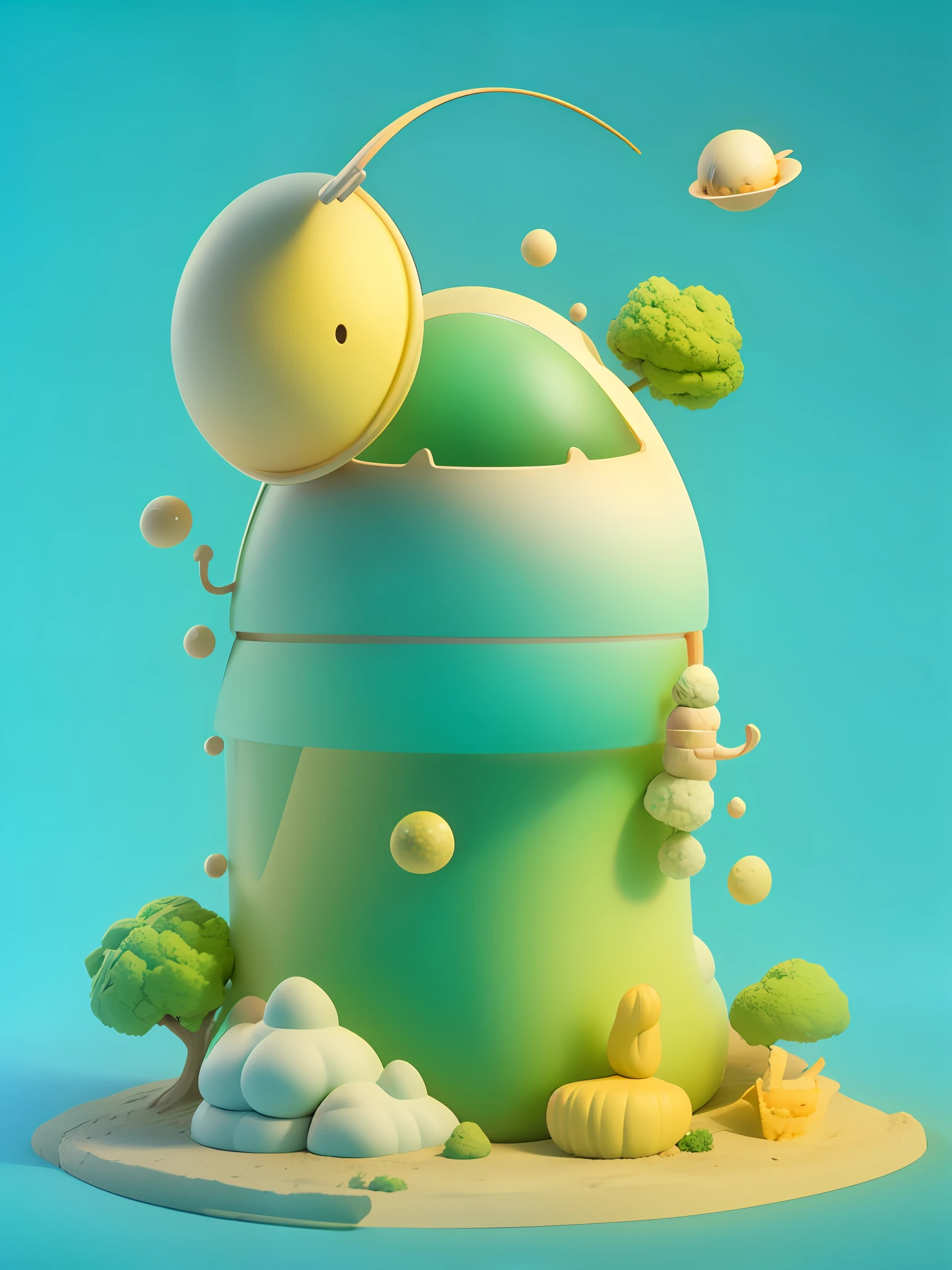 There is a little animal with helmet and helmet, cute 3d rendering, little astronaut looking up, portrait anime space cadet critters, cute 3d anime critter rendering, cute detailed digital art, male explorer mini cute little animal, 3d rendering stylized, 3d rendered character art 8k, cute digital painting, anime style 3d, super detailed rendering