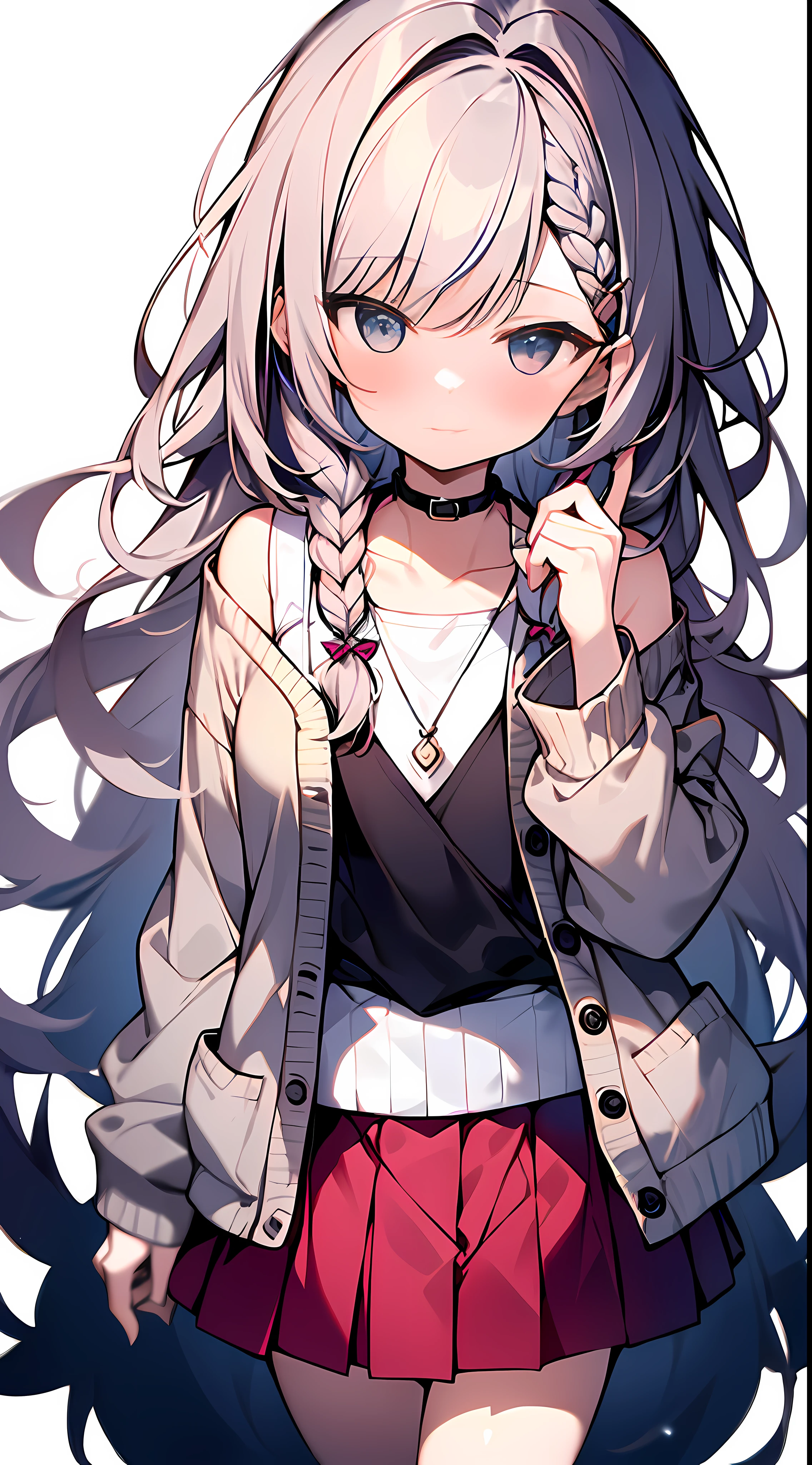 (incredibly absurdres absolutely resolution: 1.5), Best Quality, Masterpiece, Ultra High Definition, 8k, (Multiple Girls), (Pale Cardigan, Sneakers, Skirt) BREAK Shoujo Manga Style, (Loli), Soft Line Art, Digital Enhancement, Shojo Manga Touch, Shoujo Manga Core, ( Hair length to the shoulders))), (((short braid))), entangle, beautiful and aesthetic: 1.5, High quality: 1.3