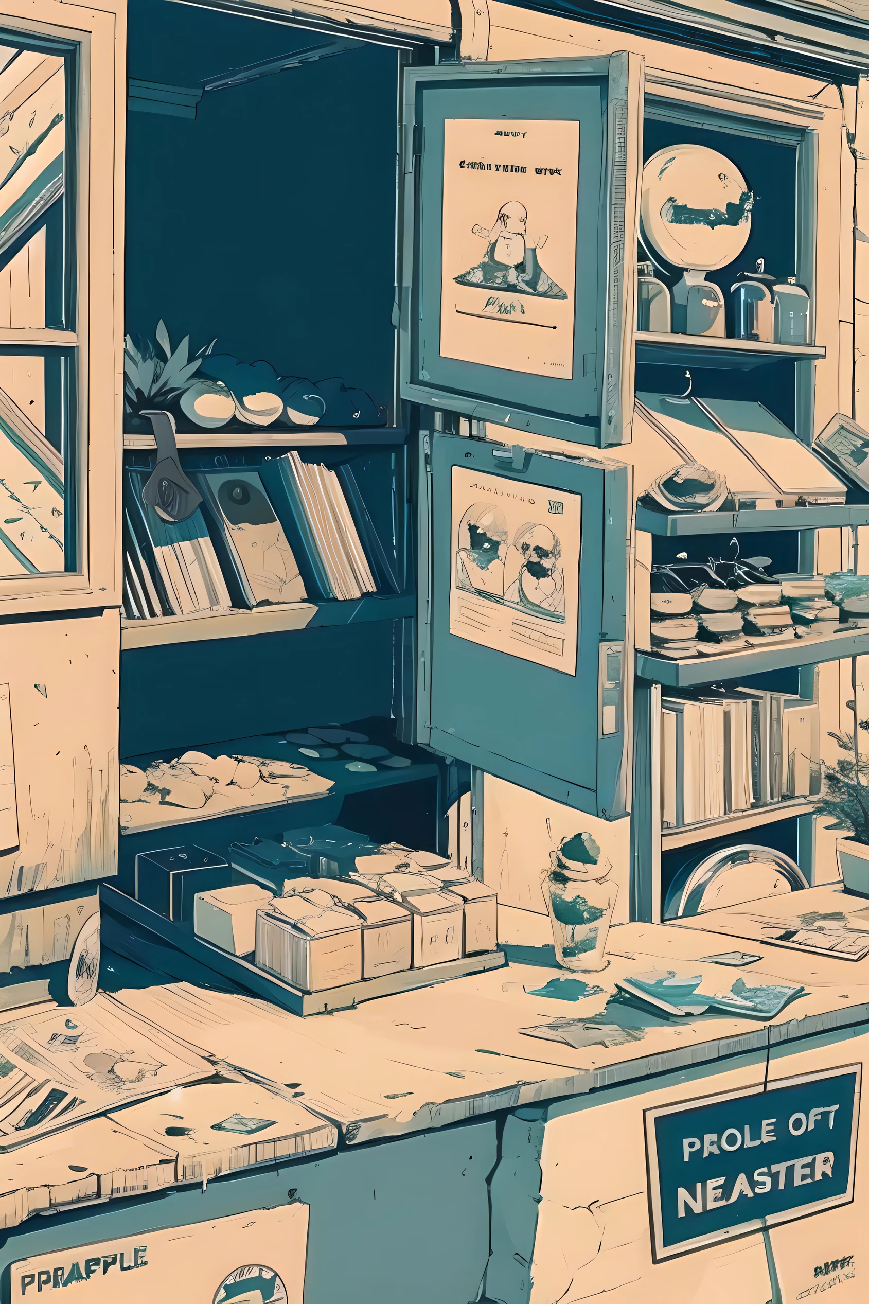 (masterpiece:1.5, best quality:1.5), ((VaporWave style, partially coloring)), close-up, from above, cinematic angle, (((vanilla))),
1girl, solo, cute smile, (hold a vanilla ice cream), gemstone decoration, long_hair, in ice cream shop, dolls were in a mess, decadent life,
pole outside the window, sunset outside the window, street outside the window, the sunset outside the window,