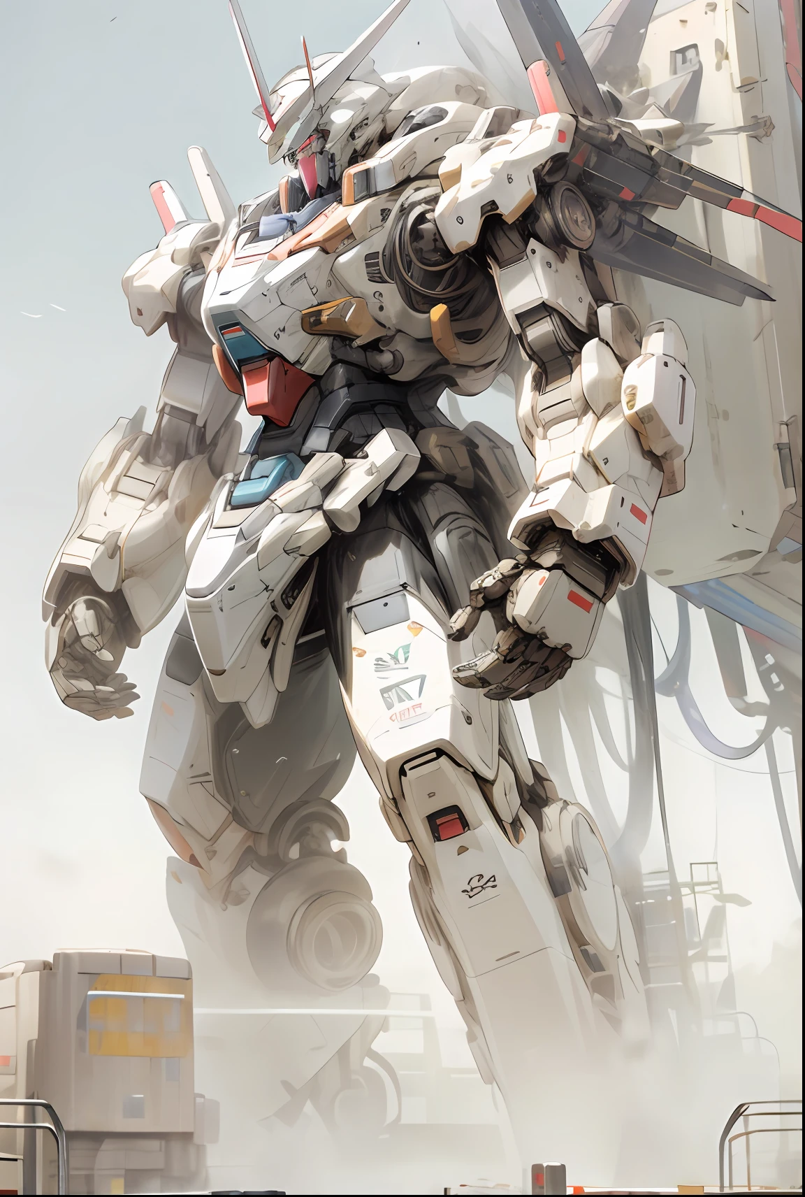 Tall Robot, Pacific Rim Robot, Giant Robot, Mecha, Gundam, 8K, Exquisite, Photo, Realism, Metallic Texture
