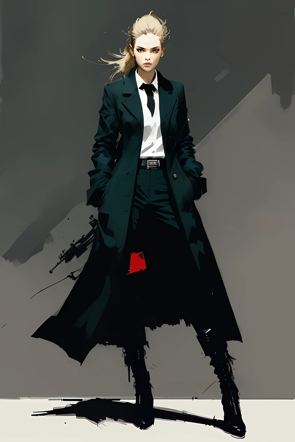 (style of ashley wood),woman