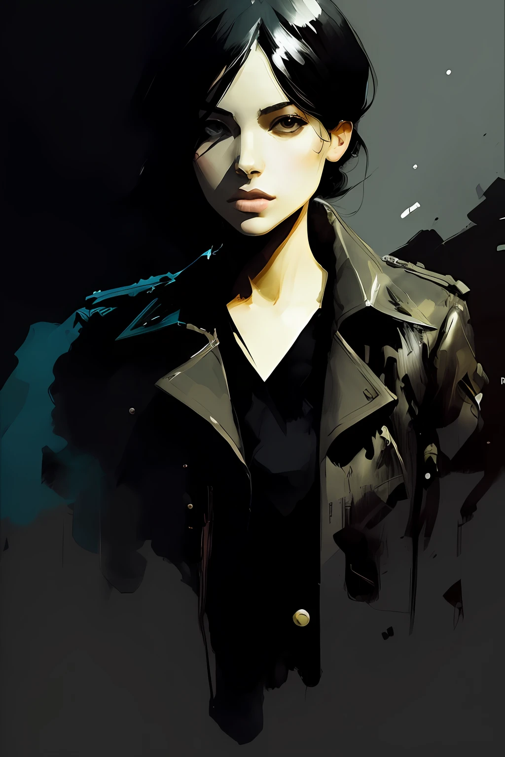 (style of ashley wood),woman