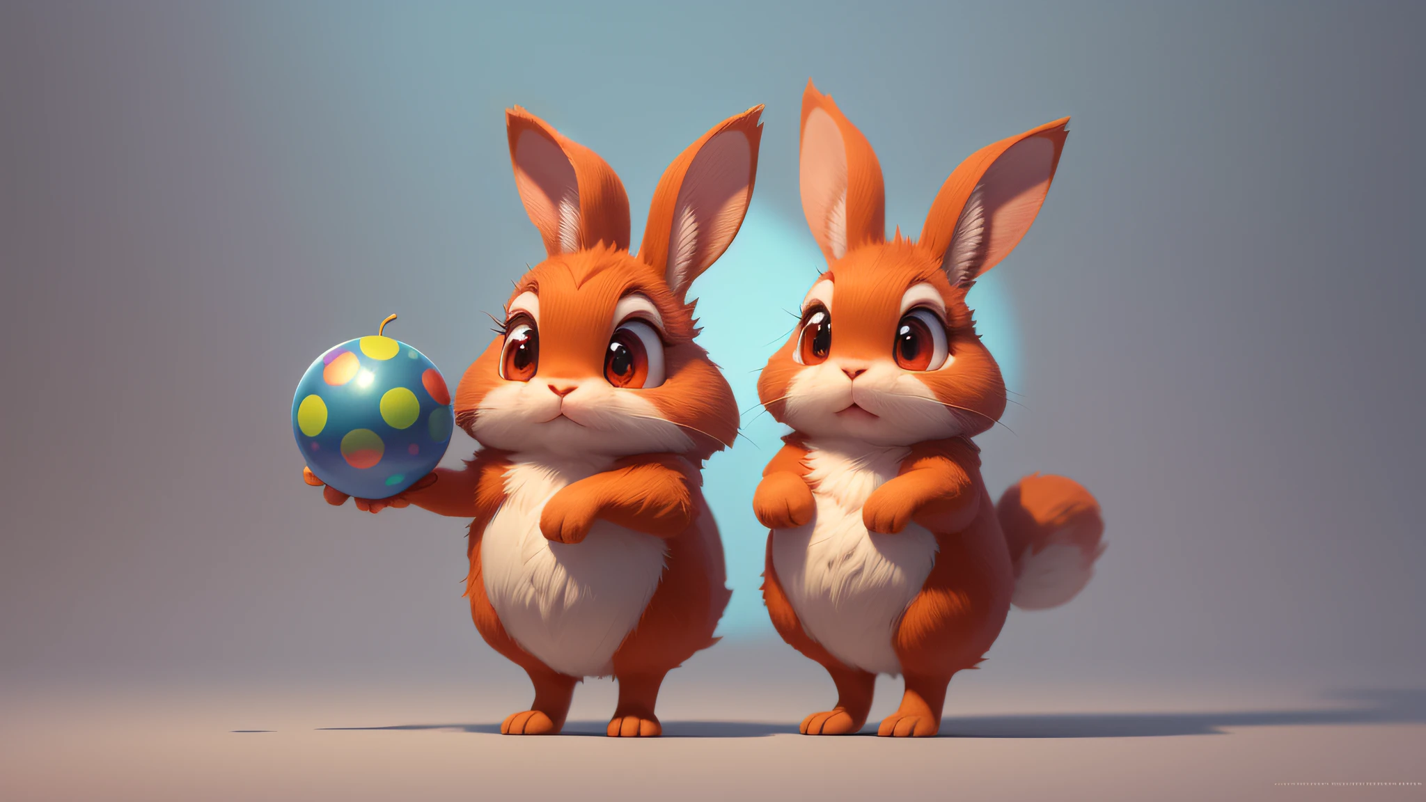 Correct rabbit ears, rabbit ears bent a little earlier