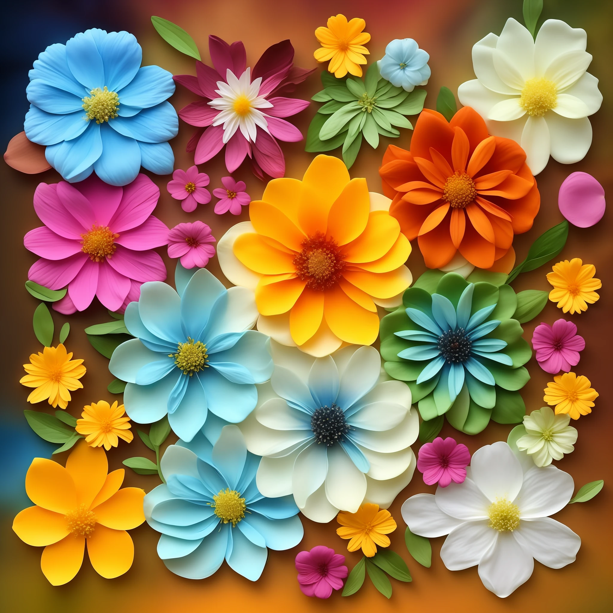 symbolic flowers of all elements, Elemental Flowers