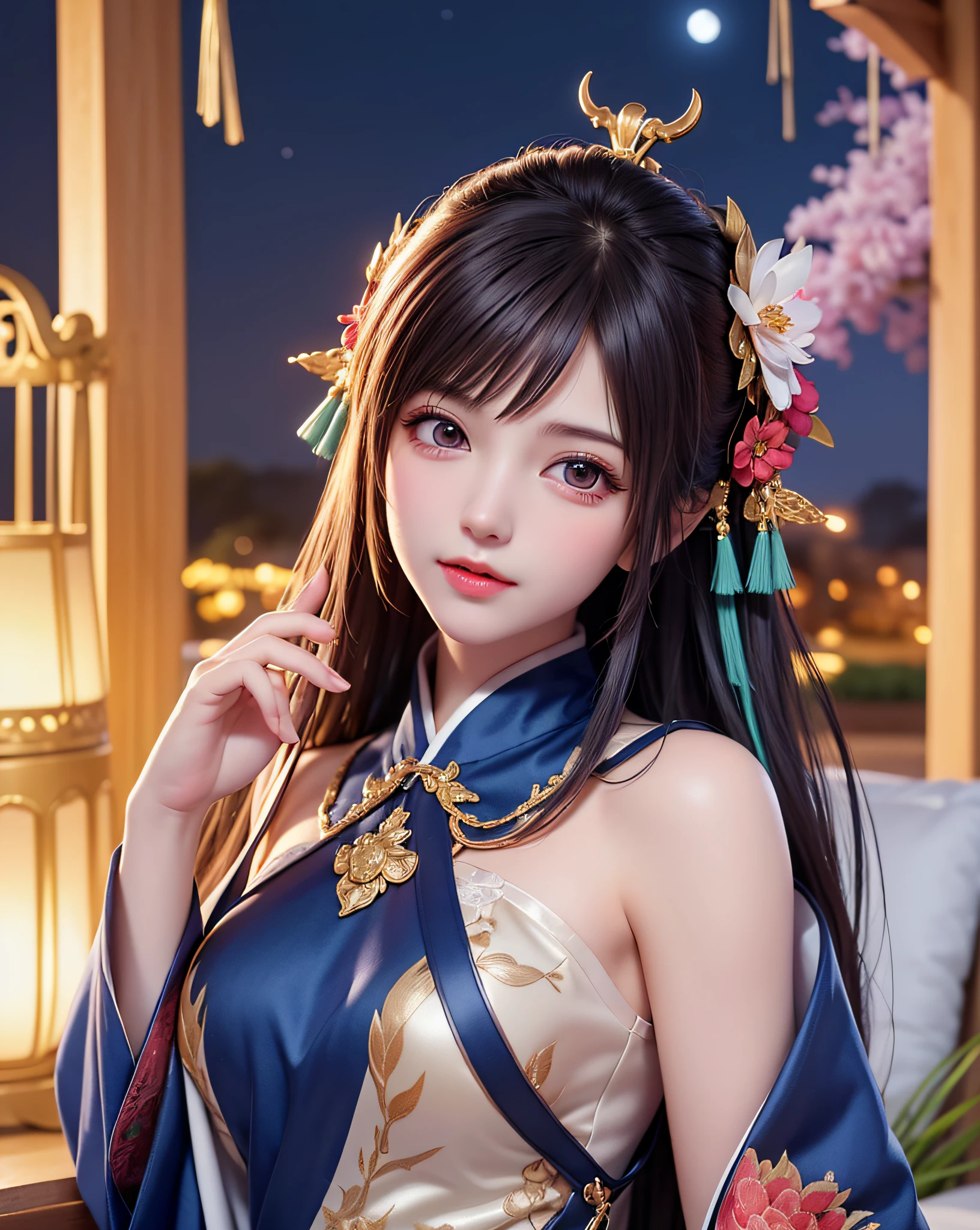 (8k, RAW photo:1.2),best quality, ultra high res,dramatic angle,(fluttered detailed color splashs), (illustration),(((1 girl))),(long hair),(rain:0.9),(hair ornament:1.4),there is an ancient palace beside the girl,chinese clothes,(focus on), color Ink wash painting,(color splashing),colorful splashing,(((colorful))),(sketch:0.8), Masterpiece,best quality, beautifully painted,highly detailed,(denoising:0.6),[splash ink],((ink refraction)), (beautiful detailed sky),moon,highly,detaild,(masterpiece, best quality, extremely detailed CG unity 8k wallpaper,masterpiece, best quality, ultra-detailed),(Lycoris radiata),