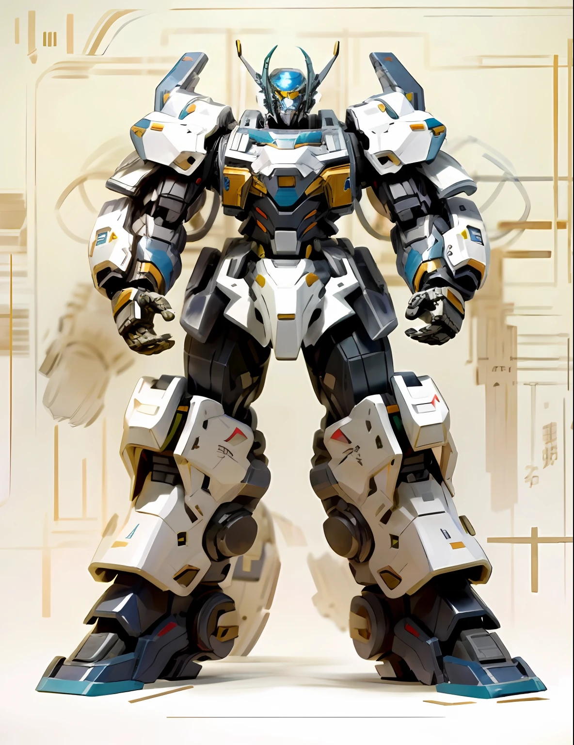 Mecha inspiration, mecha art, cool mecha style, mecha style Greek god, mecha, huge mecha robot, large mecha, painted humanoid mech, Alexander Fira mecha, #机甲, super giant detail, high detail official artwork