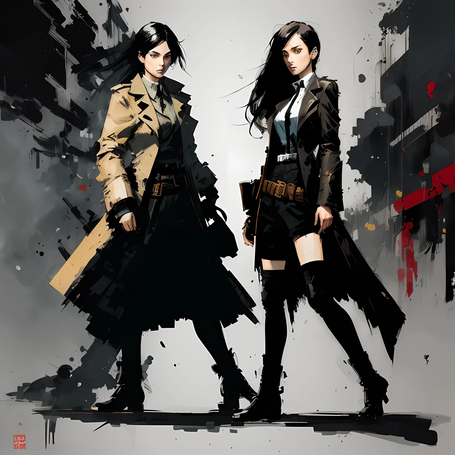 (style of ashley wood),female