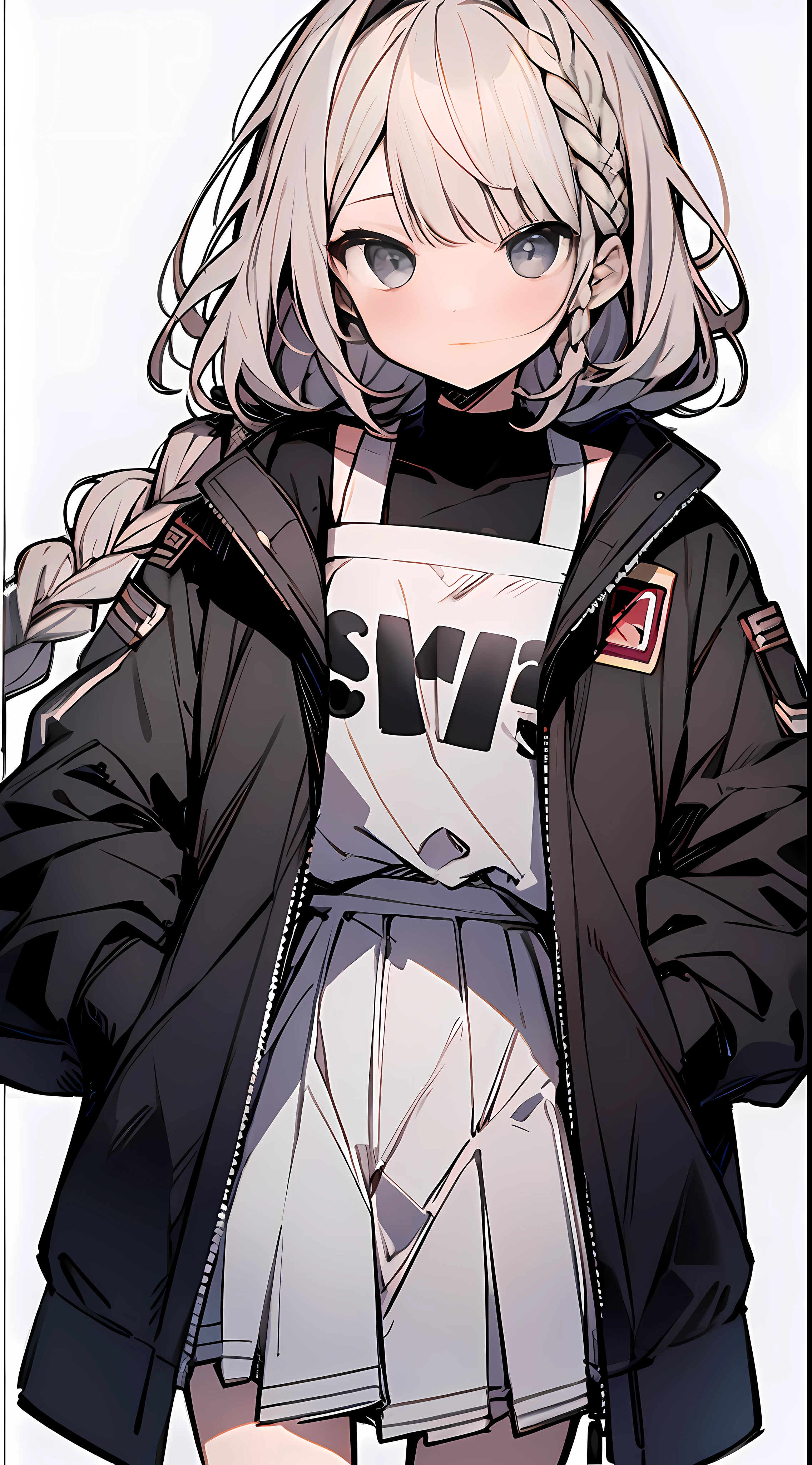 (Incredibly Absurdres Absolutely Resolution: 1.5), Top Quality, Masterpiece, Ultra High Definition, 8k, (Multiple Girls), (Light Colored Jacket, Sneakers, Skirt) BREAK Shoujo Manga Style, (Loli), Soft Line Art, Digital Enhancement, Shojo Manga Touch, Hairstyle Fax, Environmental Change Scene, Hairstyle Fax, Shojo Mangacore, (((Hair length to shoulder))), (((Short braid))), entangle, beautiful and aesthetic: 1.5, High quality: 1.3