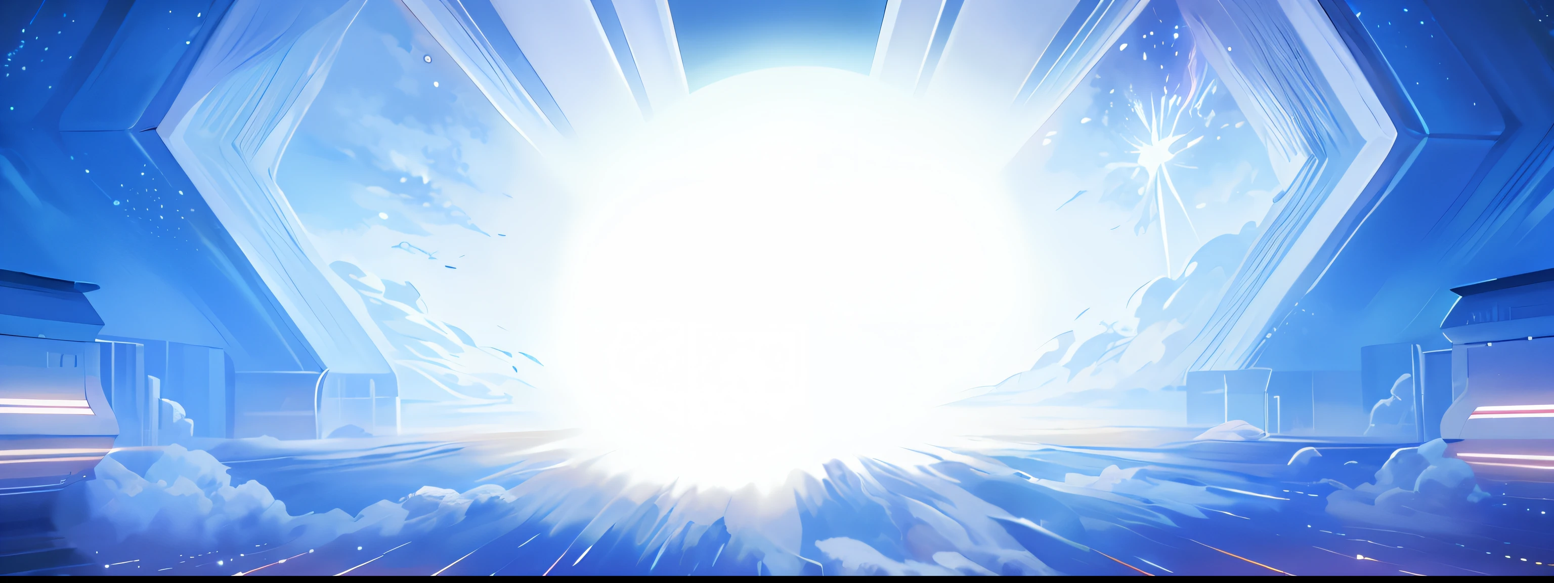 arafed image of a futuristic sci - fi space station with a bright light coming out of the window, portal into anotheer dimension, opening a shining portal, background explosion, star - gate of futurisma, luminous black hole portal, epic dimensional light, spirits coming out of portal, infinite quantum portal, explosion of light, white glowing aura, interstellar infinity portal