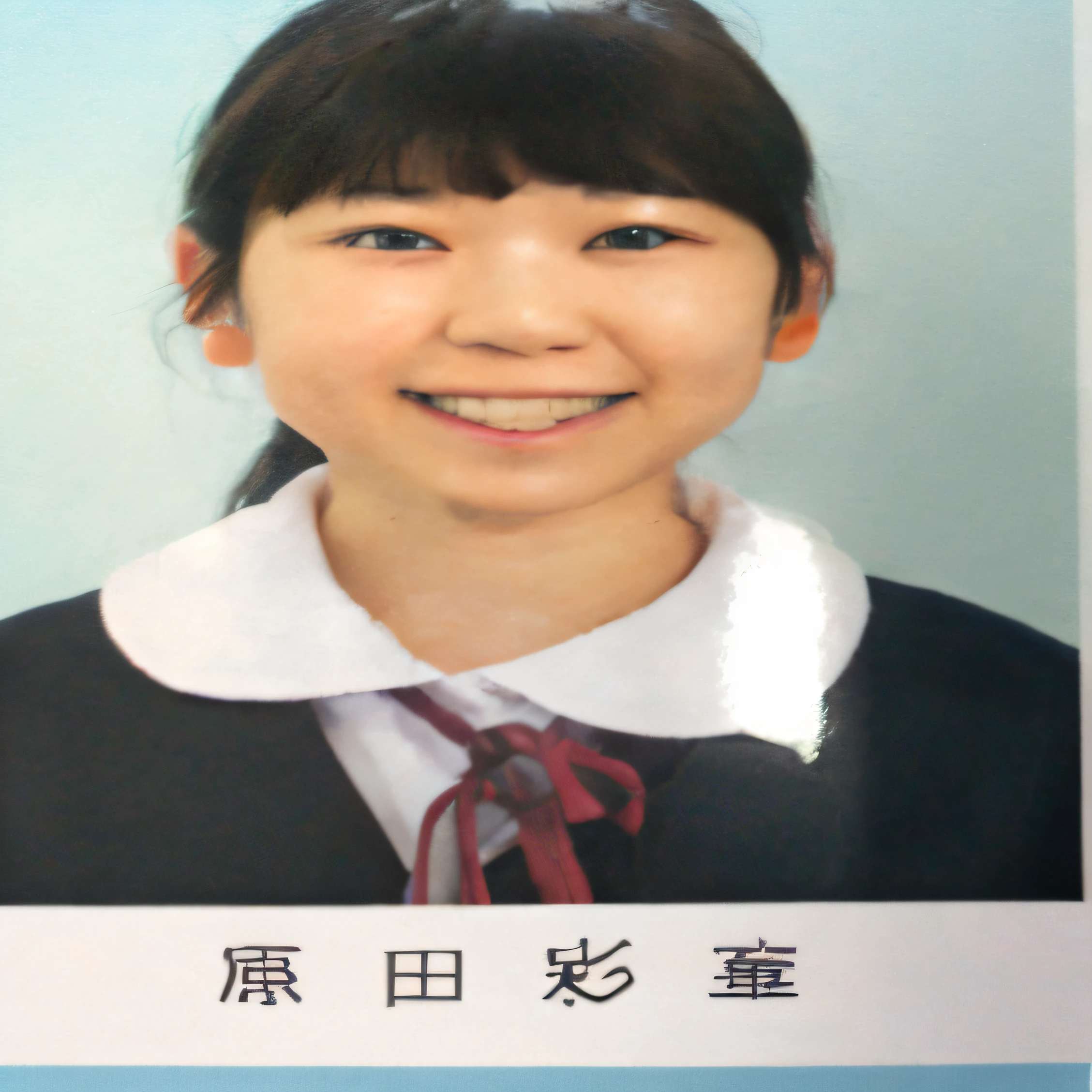 there is a picture of a young girl in a school uniform, aoi ogata, chiho, narumi kakinouchi, shiori teshirogi, 奈良美智, akiko takase, aoshima chiho, nishimiya shouko, tsugumi ohba, kazue kato