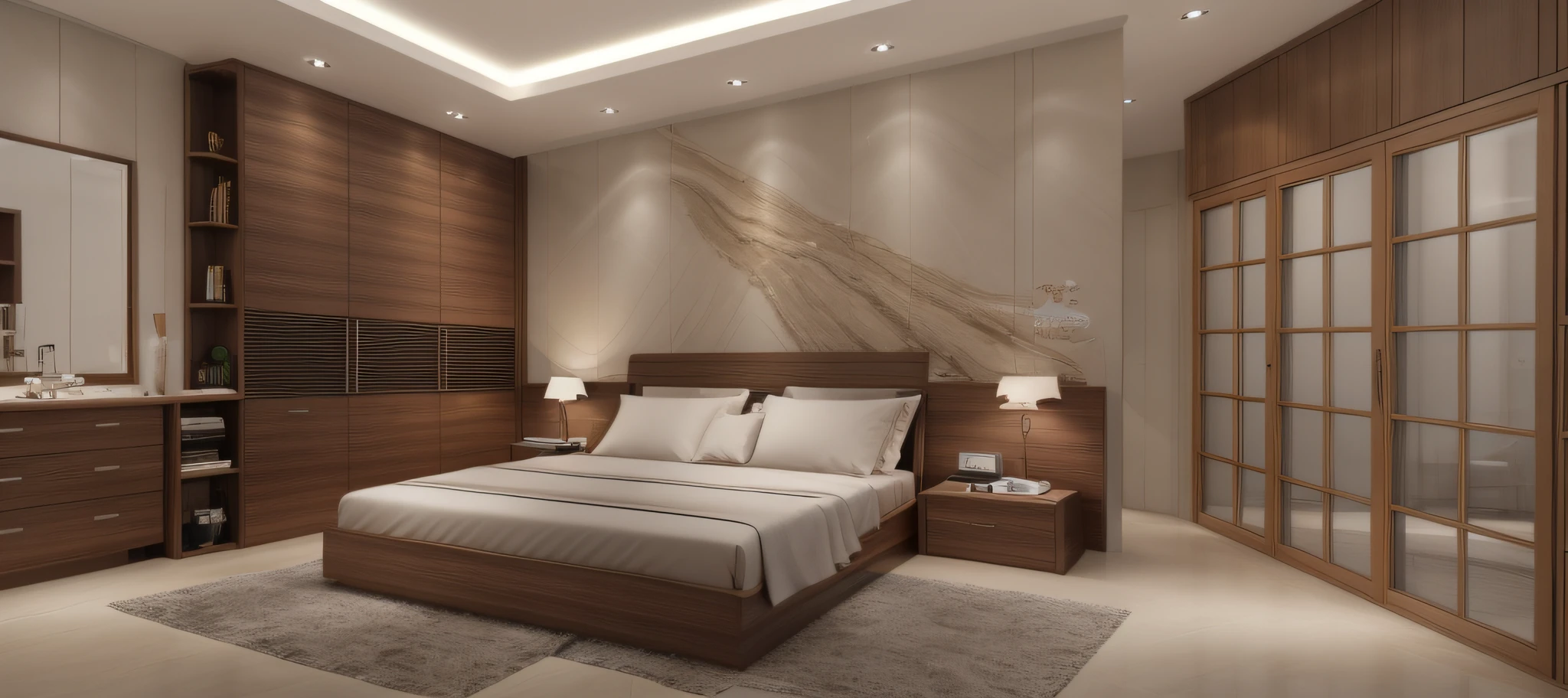 "luxurious and modern interior design with a touch of sophistication and elegance."