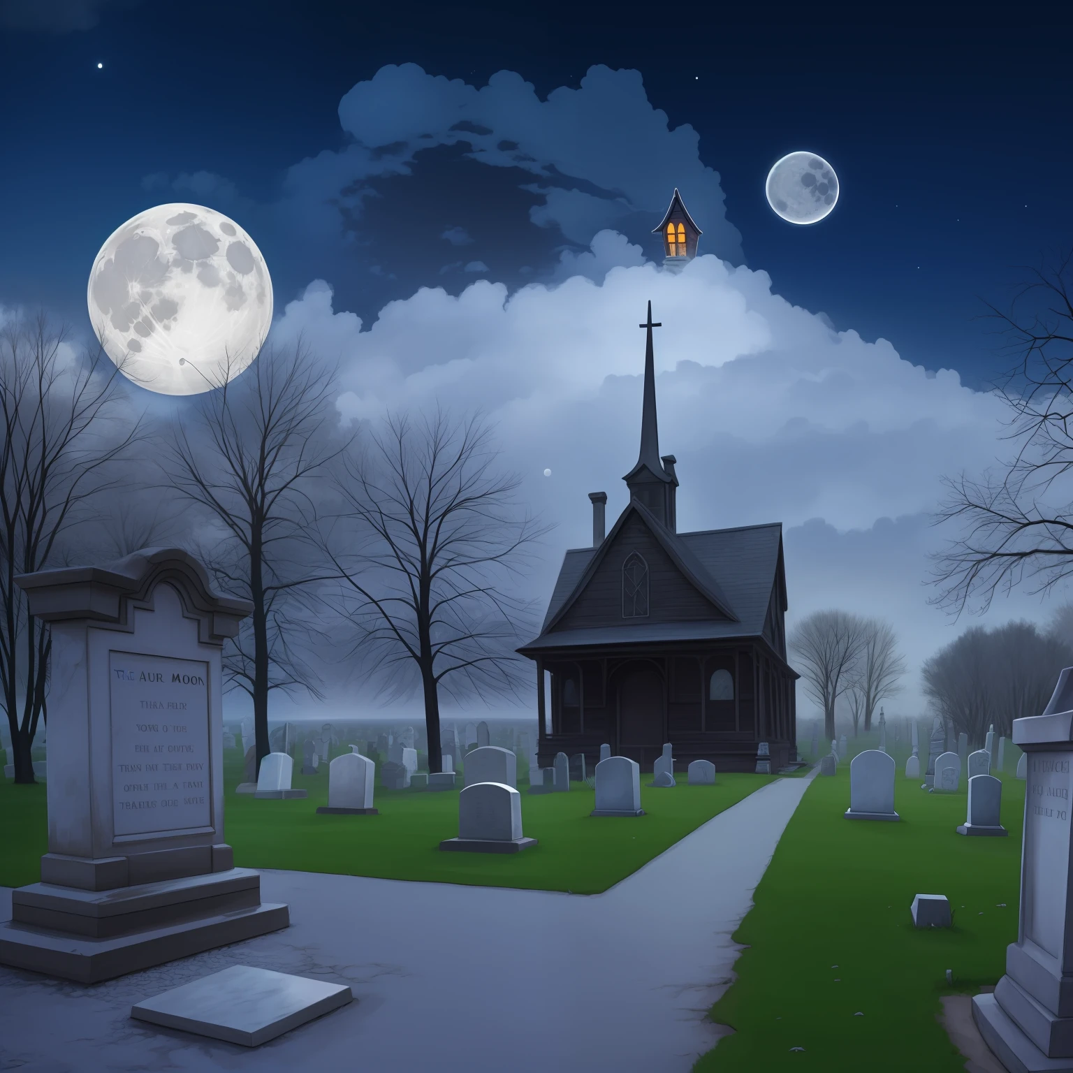With the moon grave ghost funny --auto