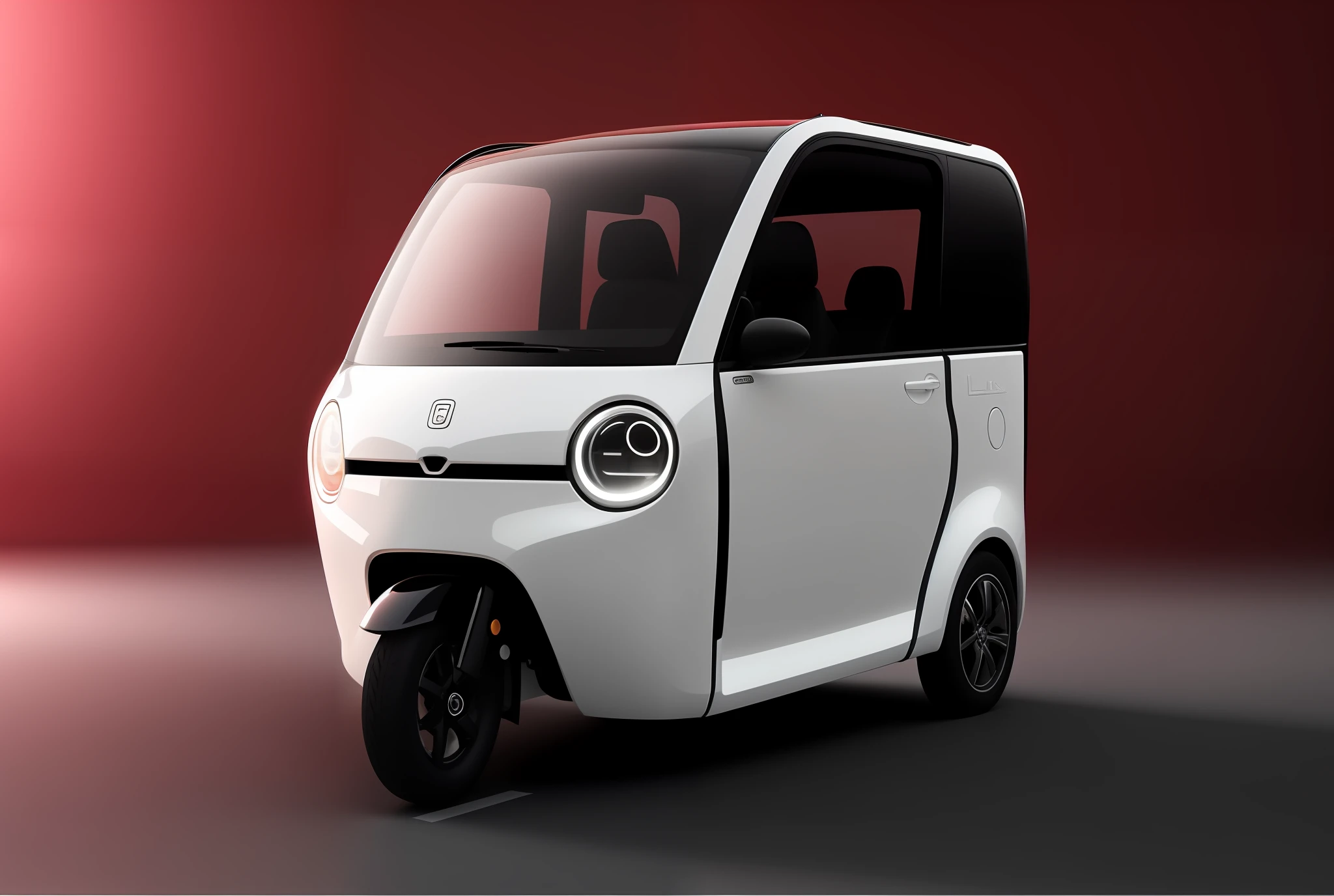 White car close-up on red background, KAMA Russian electric car, futuristic product car shot, cute futuristic vehicle, vehicle design trends, zen concept, new car, smart ,,,,, concept car, it has red and black paint, concept, car concept, sand creek, front perspective, masterpiece, best quality t, extremely beautiful reflection, best reflection, (very detailed CG unity 8K wallpaper) (best quality t) (best illustration) (best hue), octane rendering, ray tracing, ultra-fine detail, vertical symmetry, (cyborg:1.1), ([tail | detailed wire]:1.3), (complex detail), hdr, (hyperdetailed: 1.2), cinema lens, vignette, centered, (cyborg:1.1), ([tail | detailed wire]:1.3), (complex detail), hdr, (complex detail, hyperdetailed: 1.2), cinematic lens, vignette, centered, , --auto --s2