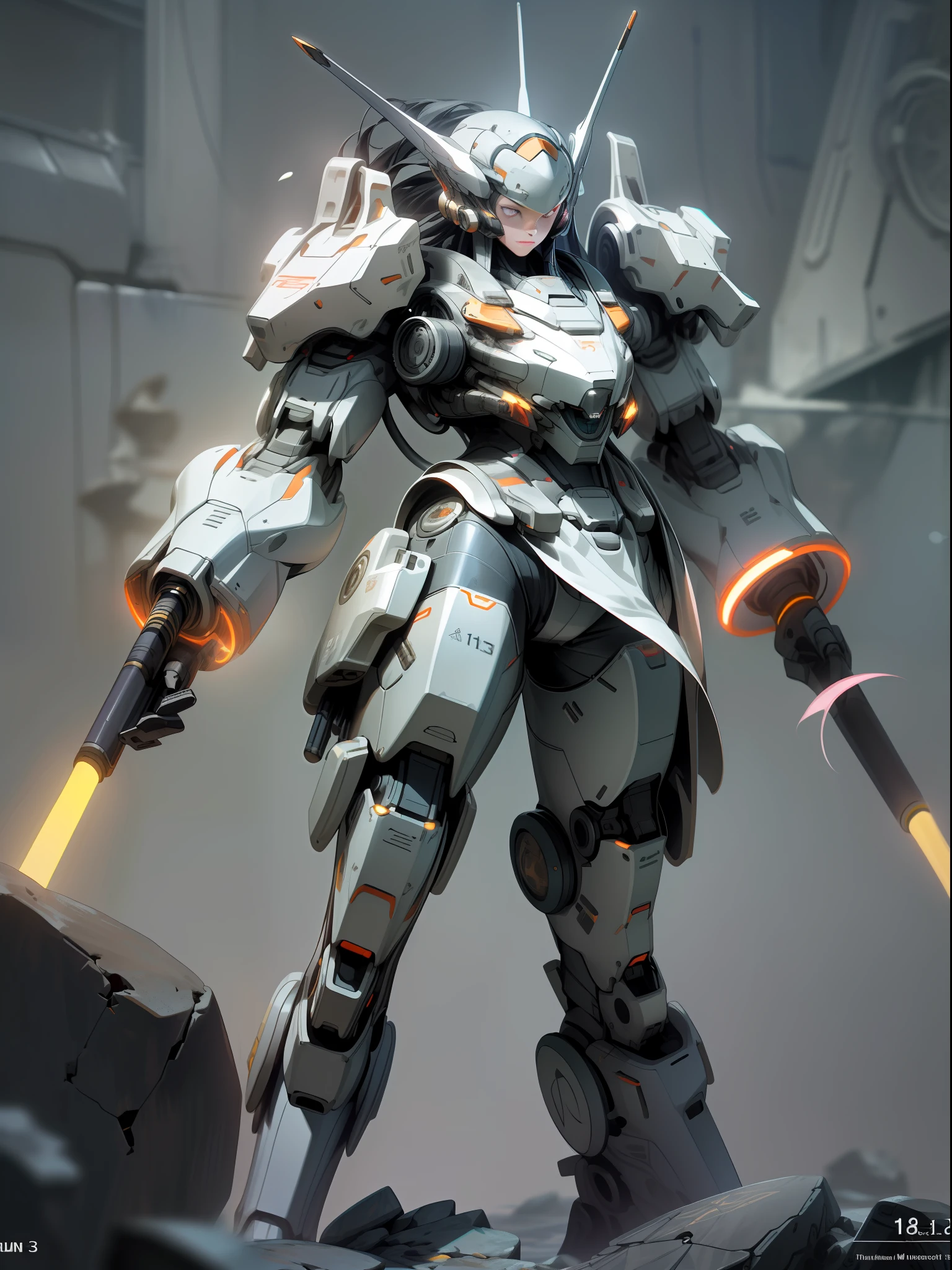((Masterpiece, Top Quality, Best Quality, Official Art: 1.2)), ((Game Concept Design, Tank Form: 1.5)) Very detailed, highest detail, high resolution, ((ultra-detailed)), deformed fighter mech standing tall in the ocean, with vortex fan propellers on both shoulders, purple glowing eyes, threaded gun barrels, Barrett sniper rifles, military giant mechs, missiles, rocks, (more complex background, Maritime War Background: 1.3) Future Technology, Realism, NVIDIA RTX, Super Resolution, Unreal 5, Underground Scattering, PBR Textures, Post-processing, Anisotropic Filtering, Depth of Field, Maximum Acutance and Acutance, Multilayer Textures, Specular and Albedo Mapping, Surface Shading, Accurate Simulation of Light-Material Interactions, Perfect Proportions, Octane Rendering, Two-tone Lighting, Low Luminosity, White Balance, Rule of Thirds, Large Aperture, 8K Raw Data, High Efficiency Subpixels, Subpixel Convolution, Light Particles, light scattering, tyndall effect, ray tracing,