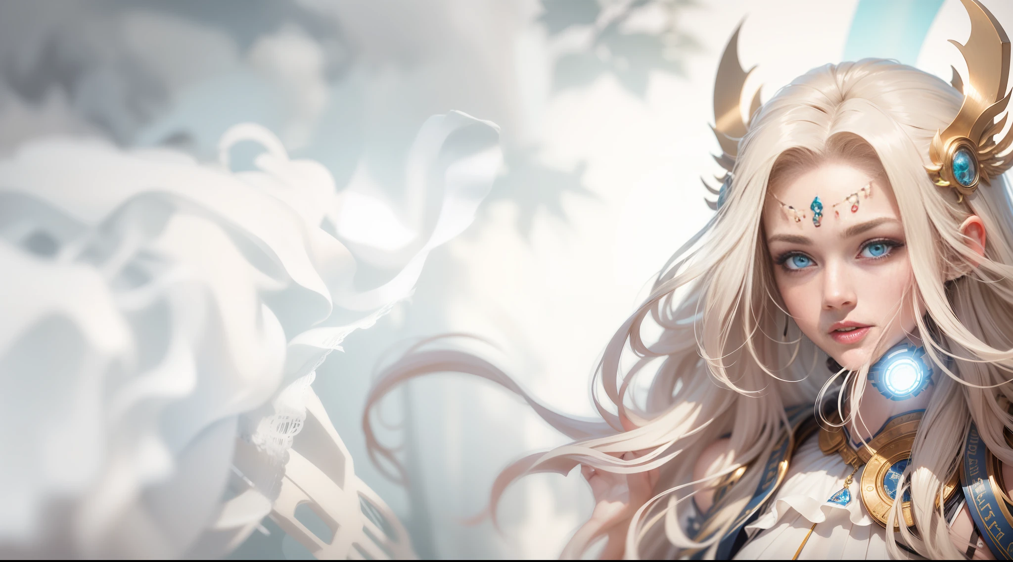 High-quality masterpiece, exquisite facial features, 4K picture quality, brilliant light and shadow, Tyndall effect, halo, messy hairstyle, juvenile gorgeous scene, exquisite clothes, unkempt hair, beautiful and detailed eyes, dynamic angle, gorgeous hair, detailed light and shadow all over the body --auto