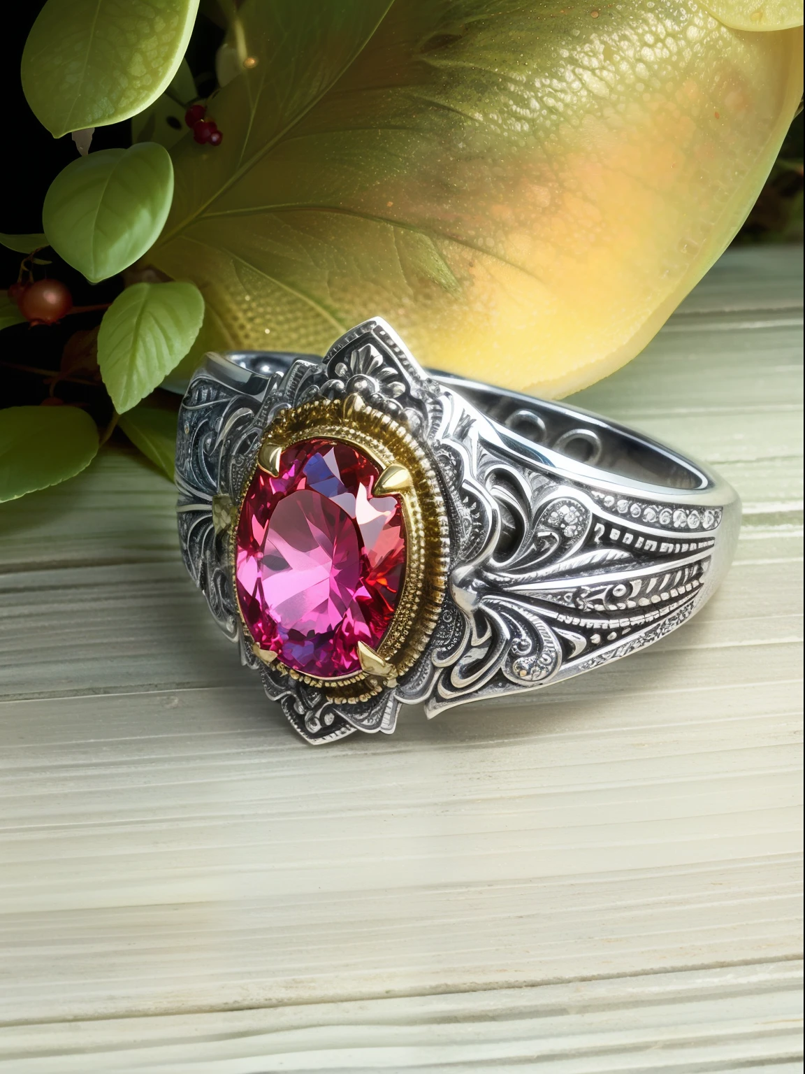 Rings, silver, gemstones, jewelry