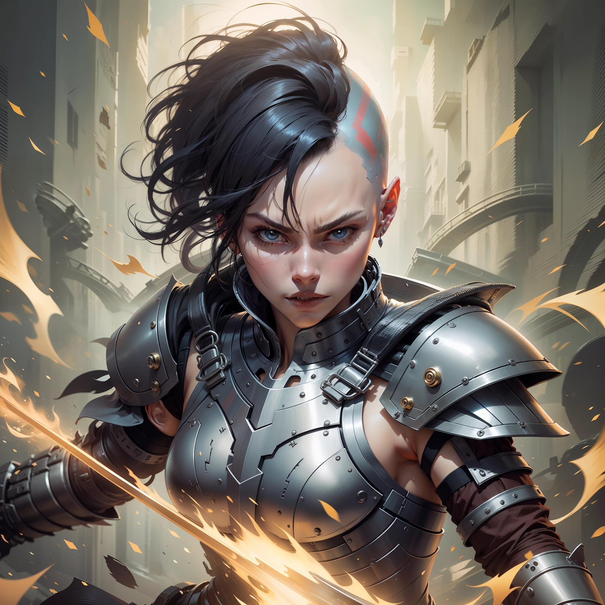 (no hair), remove hair, add background