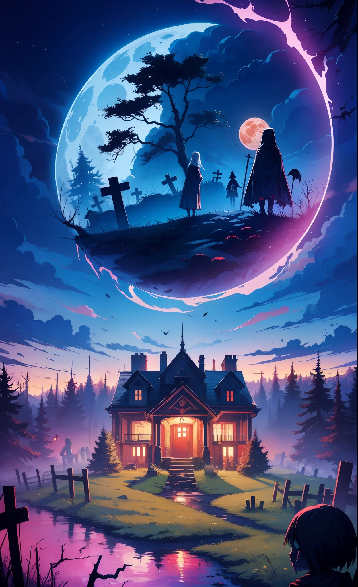 Haunted House,Eerie Forest,Ghostly Encounter,Abandoned Asylum,Creepy Doll,Sinister Shadows,Demonic Possession,Haunted Dollhouse,Cursed Mirror,Grim Reaper,Poltergeist Activity,Zombie Apocalypse,Ghastly Graveyard,,Malevolent Spirits,Blood Moon