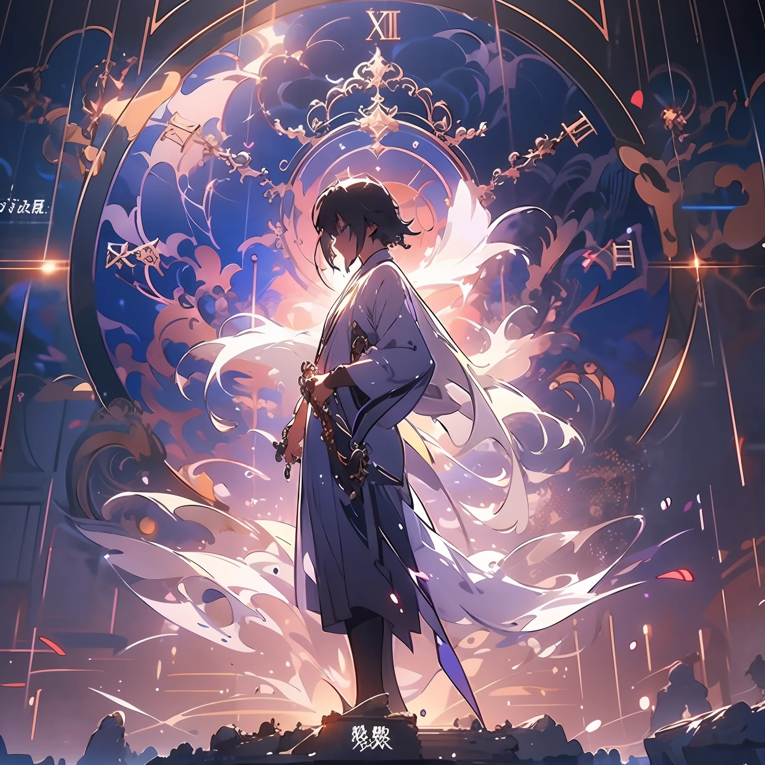 Anime girl standing in front of a huge clock with sky background, memory trapped in eternal time, infinite space clock background, ((Makoto Shinkai)), caught in the flow of time, astral clockwork, Shakespeare's romance, ethereal, anime art wallpaper 8K, anime art wallpaper 8K, anime art wallpaper 8K, time fragment, ethereal anime, 8k anime wallpaper, beautiful fantasy anime, anime art wallpaper 8k, 8K manga wallpaper, anime art wallpaper, 8k anime art wallpaper, 8k anime art wallpaper, anime fantasy illustration, anime fantasy artwork, beautiful anime artwork, anime epic artwork anime fantasy artwork, beautiful anime artwork, anime epic artwork, official art, Unity 8k wallpaper, super detailed, beautiful and beautiful, Obra-prima, best quality, (dynamic angle: 1.4), romantic depth of field exotic_Dance,,PerfectNwsjMajic,(Obra-prima, top quality, best quality, official art, Beauty and aesthetics: 1.2), extreme detail, colorful, highest detail, Obra-prima, best quality t, reality,