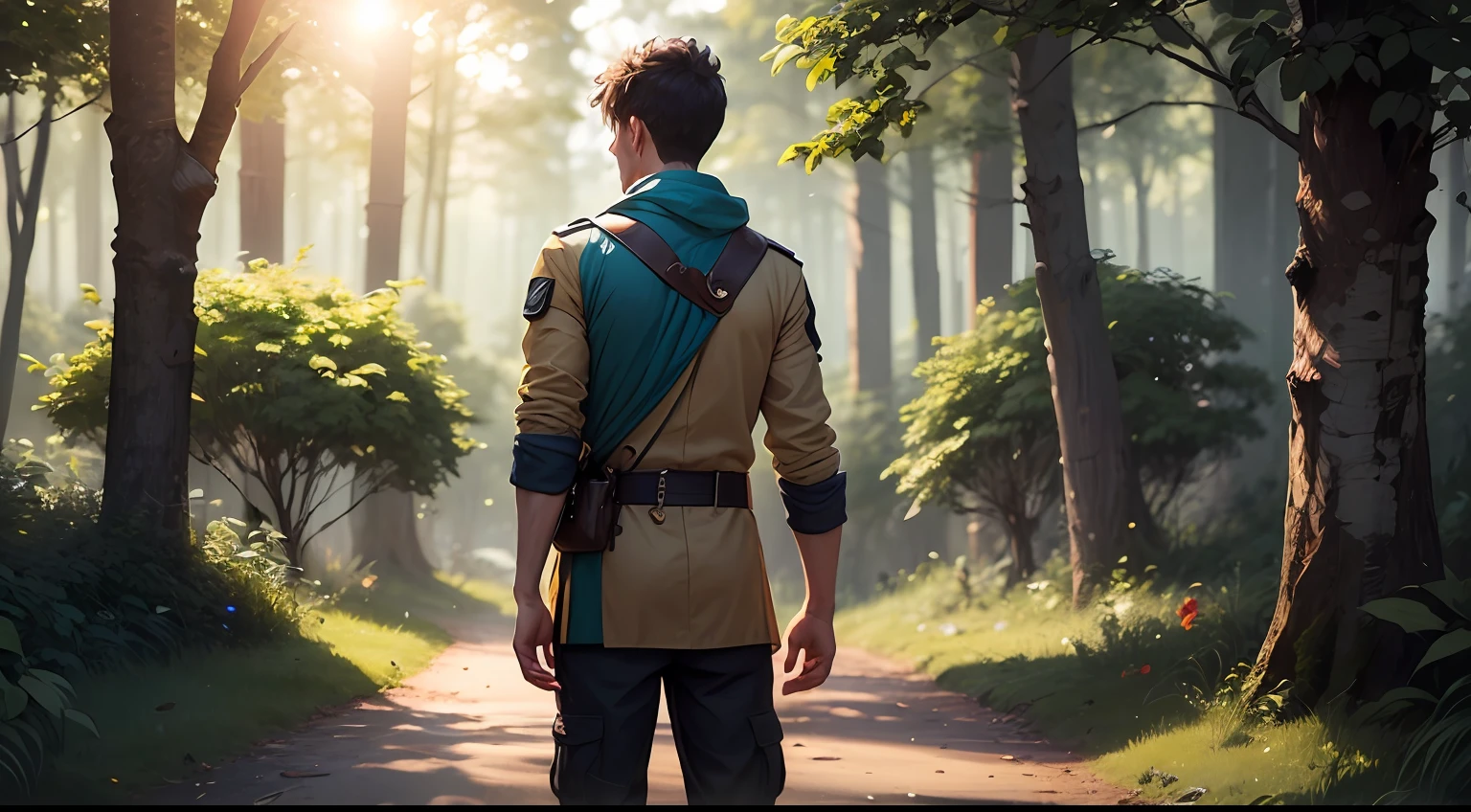 The event took place in the middle of a forest with sunlight filtering through the trees. There is a bright sunshine with the sun shining and the refreshing smell of the wind in the air. The protagonist is in a difficult time and has the goal of achieving a better life for his family. However, there was a difficult reality. The protagonist works from early morning until late at night, doing his best to train the Self-Defense Forces. But to achieve success in the competitive midst of competition, he worked hard. After a long effort and ingenuity, the hero achieves his goal. Everyone shouts with joy. The hero, together with his family and the people of the village, celebrates his success. They are moments where their lives improve, overflowing with hope and happiness. The AI images generated have a bright and warm atmosphere, with a wide forest landscape. The main character stands with a joyful smile and the beautiful earth is depicted. An atmosphere of hope and success is transmitted. --auto