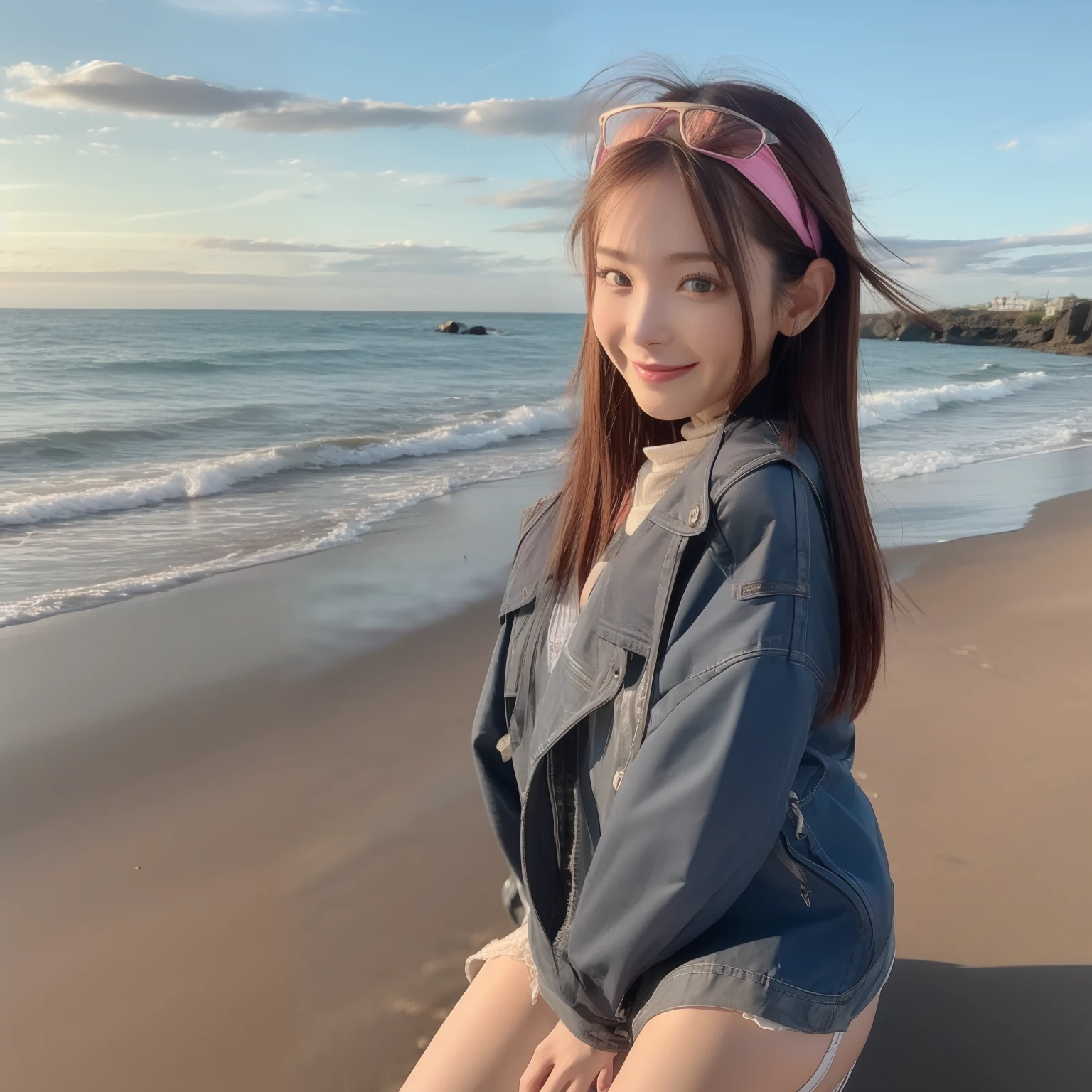 girl on beach