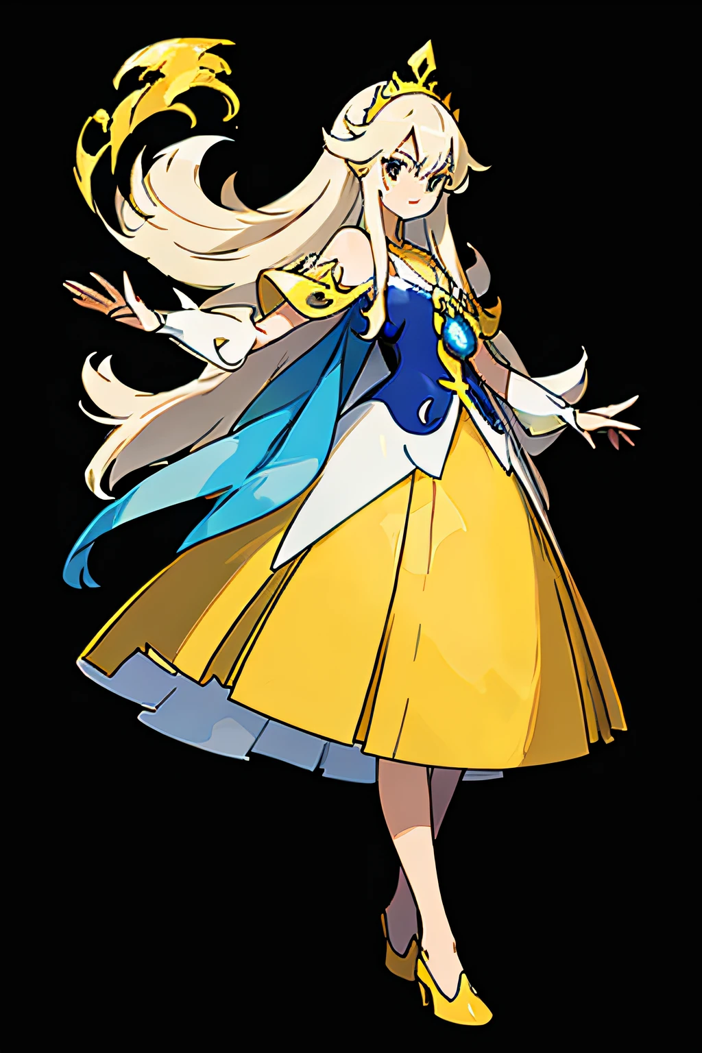 pokemon Squirtle,senigame,(anime style),(raw photo:1.2),official art,(extremely detailed CG:1.2), (masterpiece:1.2), (best quality:1.2),looking at viewer,(full body)
,(1girl),(white long hair),standing,(thai tradition dress:1.05),blue dress,dynamic pose,(tradition shoulder shawl),((brown skirt)),(golden jewelry),
, pureerosface_v1