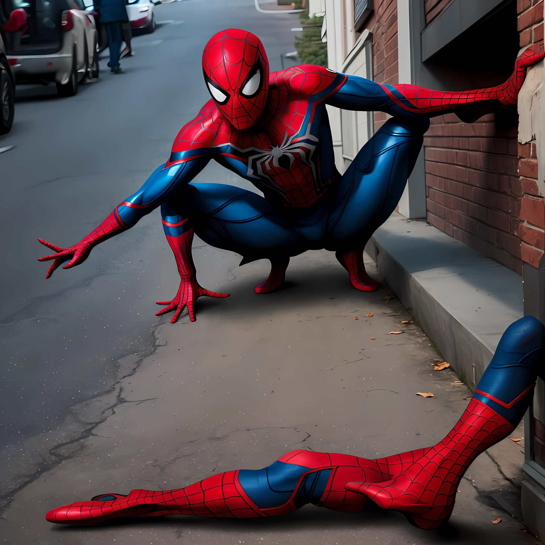 Create a spider-man meme with the word "joy"