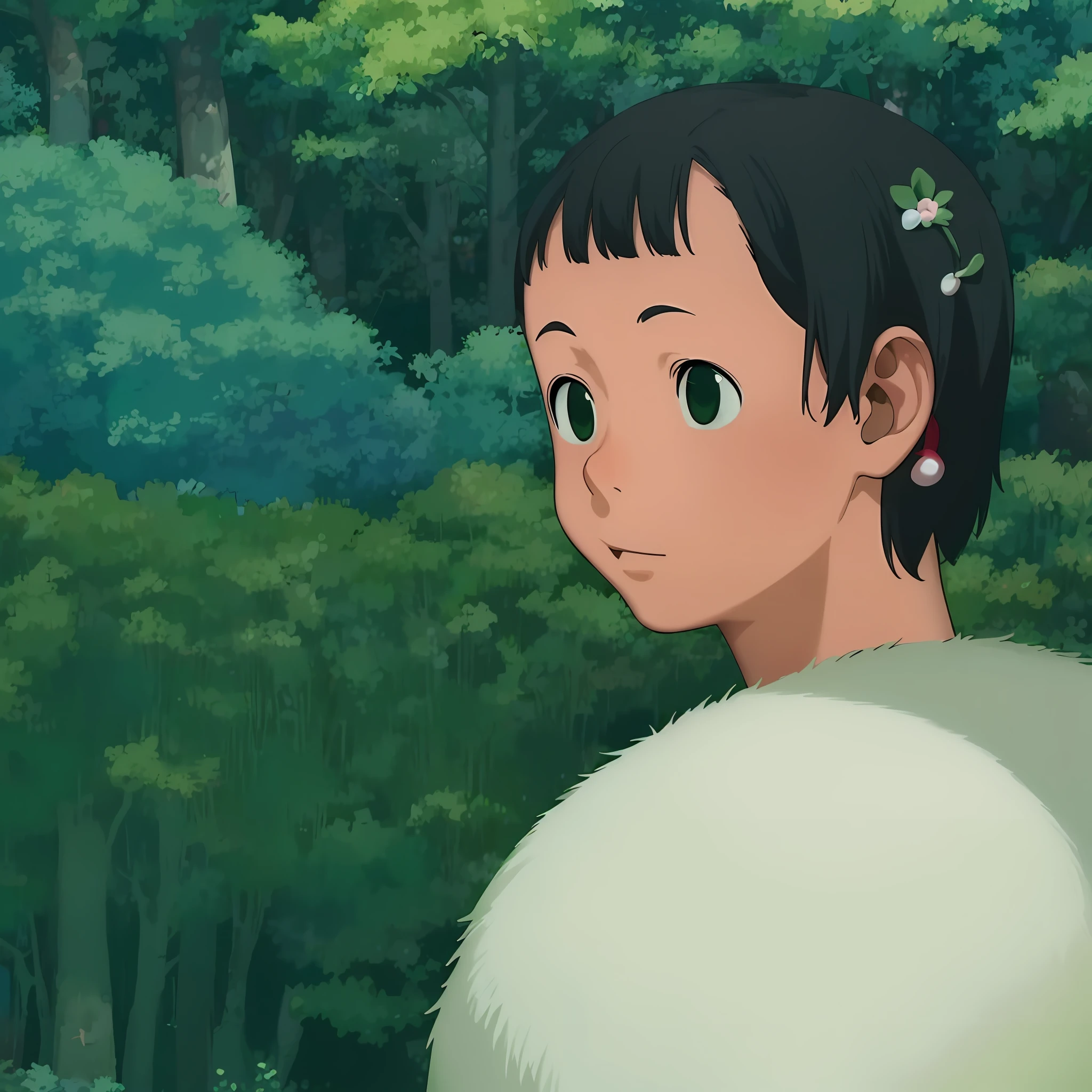 anime girl kissing a white cat on the ground, style in ghibli anime, style in ghibli anime style, ghibli studio anime style, studio ghibli art style, ghibli animated film, in the anime film, ghibli art style, today's featured anime still, in the studio ghibli anime film, ghibli artstyle, studio ghibli anime screenshot, screenshot from the anime film